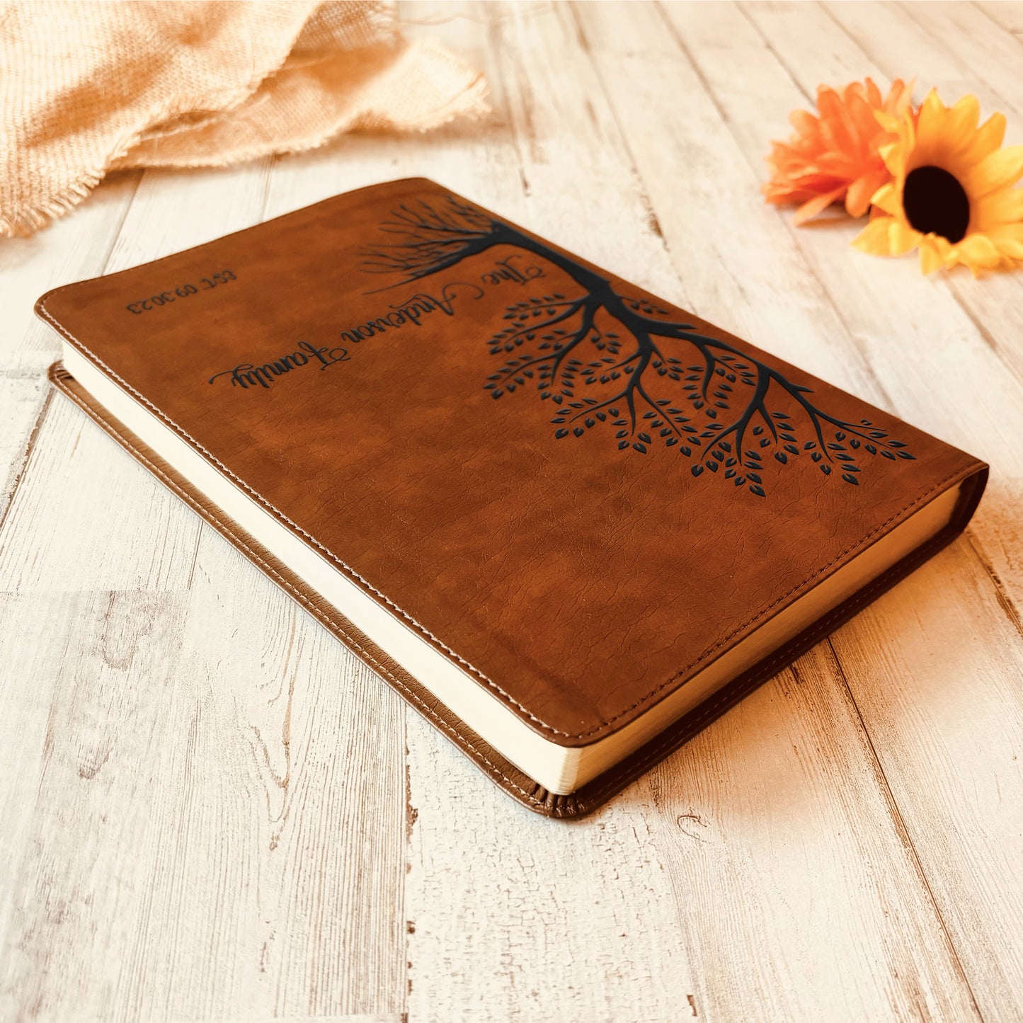 Personalized Family Bible, Custom NLT Family Tree Reference Bible, Engraved Bible, Wedding Bible, Christian Gifts, Family Bible for Wedding - Aylev
