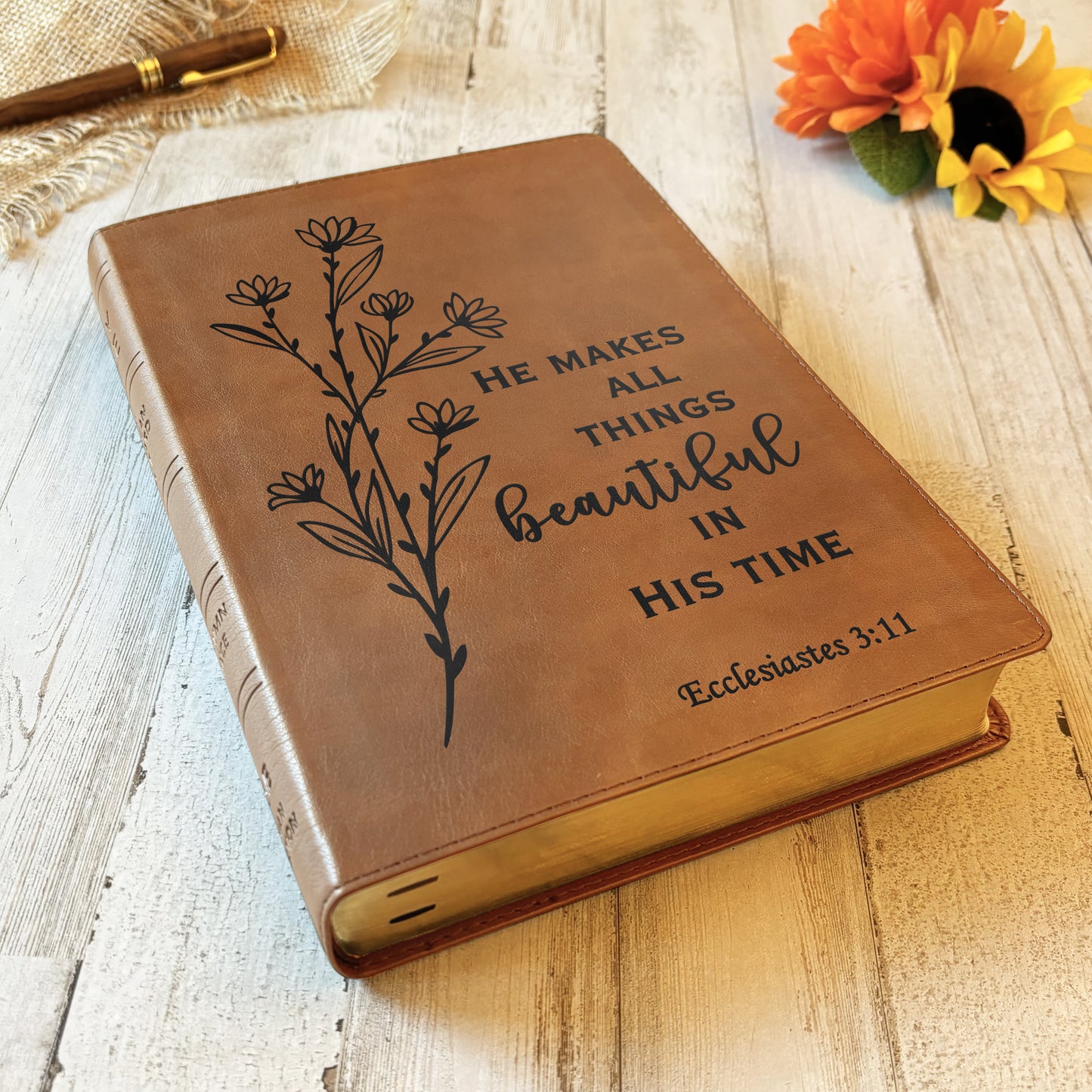 Personalized NASB 1995 Bible: Create Your Own Custom Engraved Design with a Designer, Large Print Reference New American Standard Holy Bible