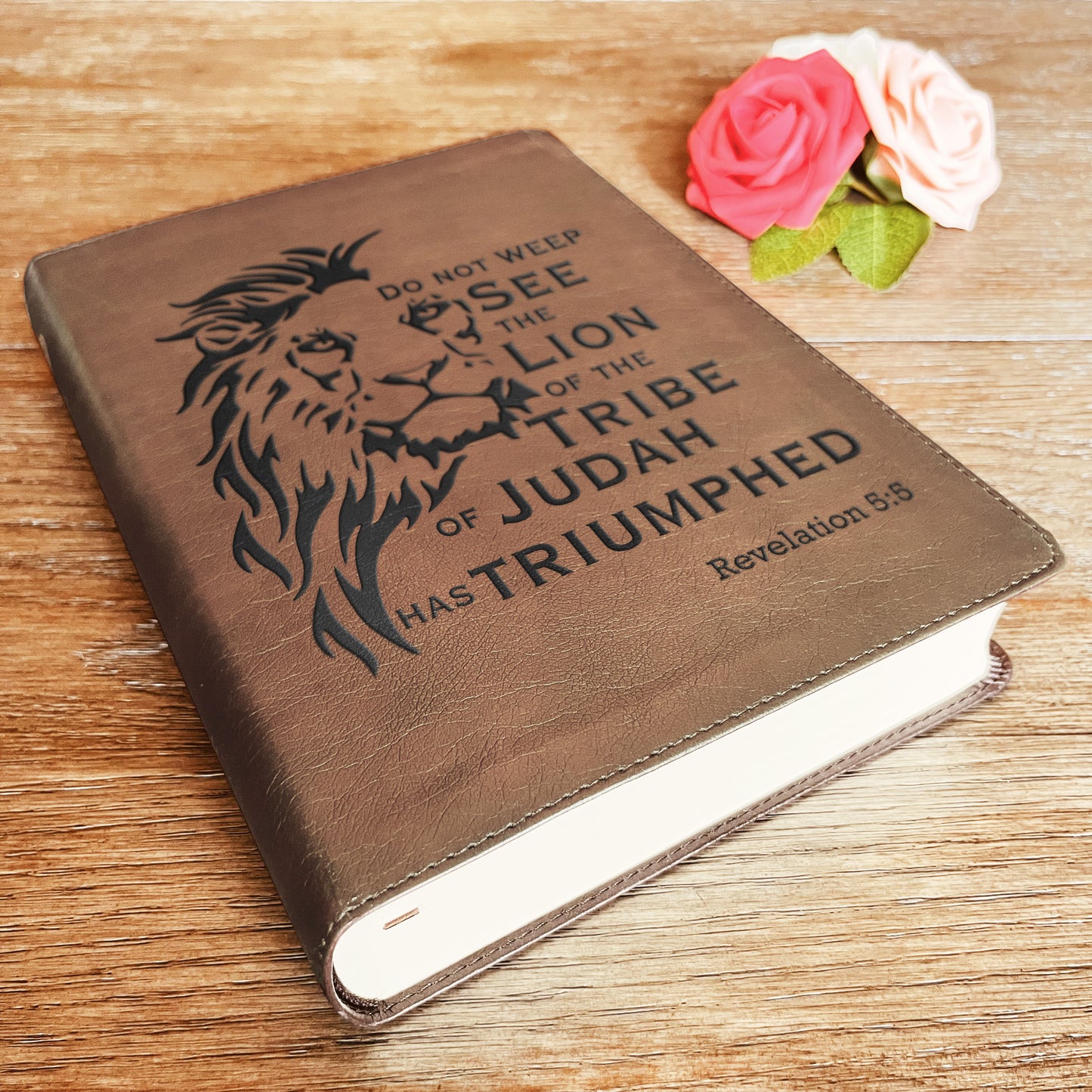 Personalized ESV Bible: Create Your Own Custom Engraved Design with a Designer, Large Print Journaling English Standard Holy Bible - Aylev