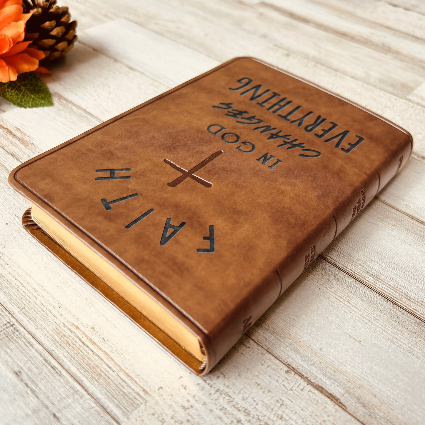 Custom KJV Bible | Compact Holy Bible | Custom Engraved King James Version Bible | Christian Gifts Religious Gifts Baptism Gifts - Aylev
