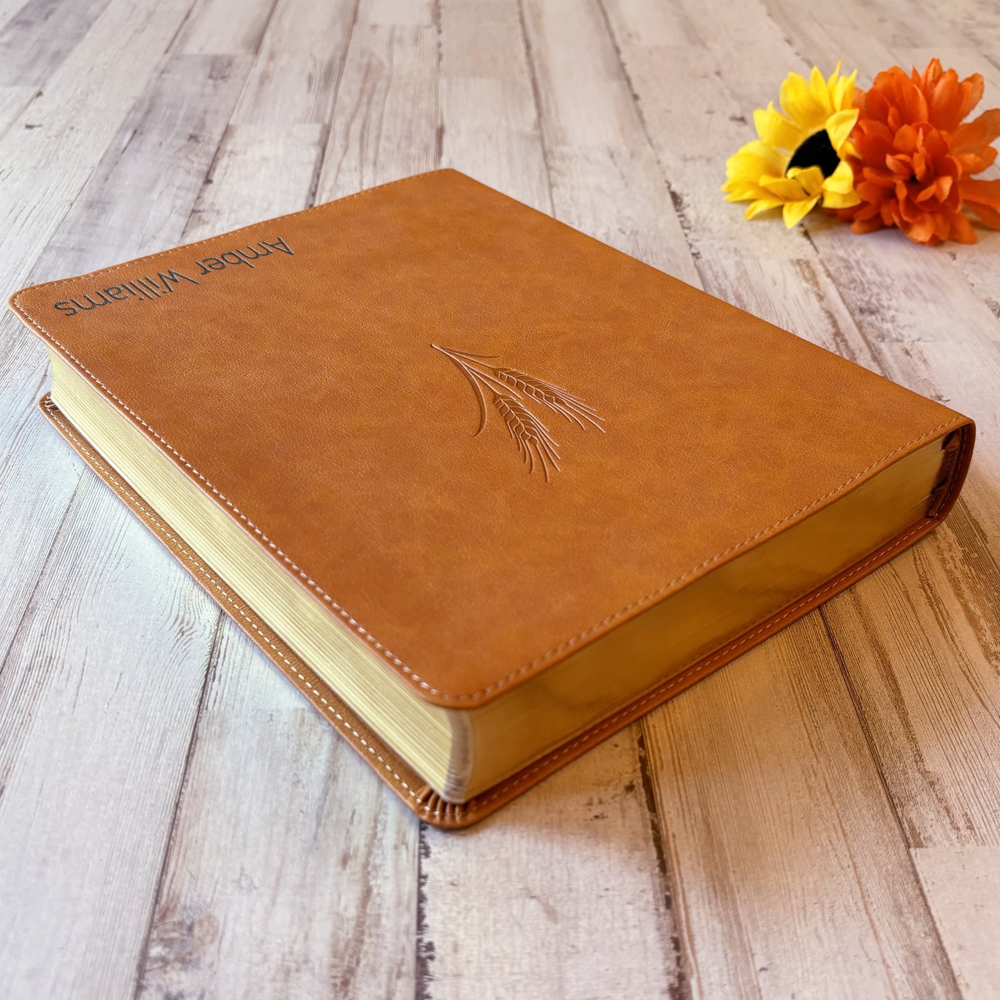 Personalized KJV Bible with Name Engraved, KJV Notetaking Large Print Bible, Custom Bible Name Engraved, King James Version, Christian Gifts - Aylev