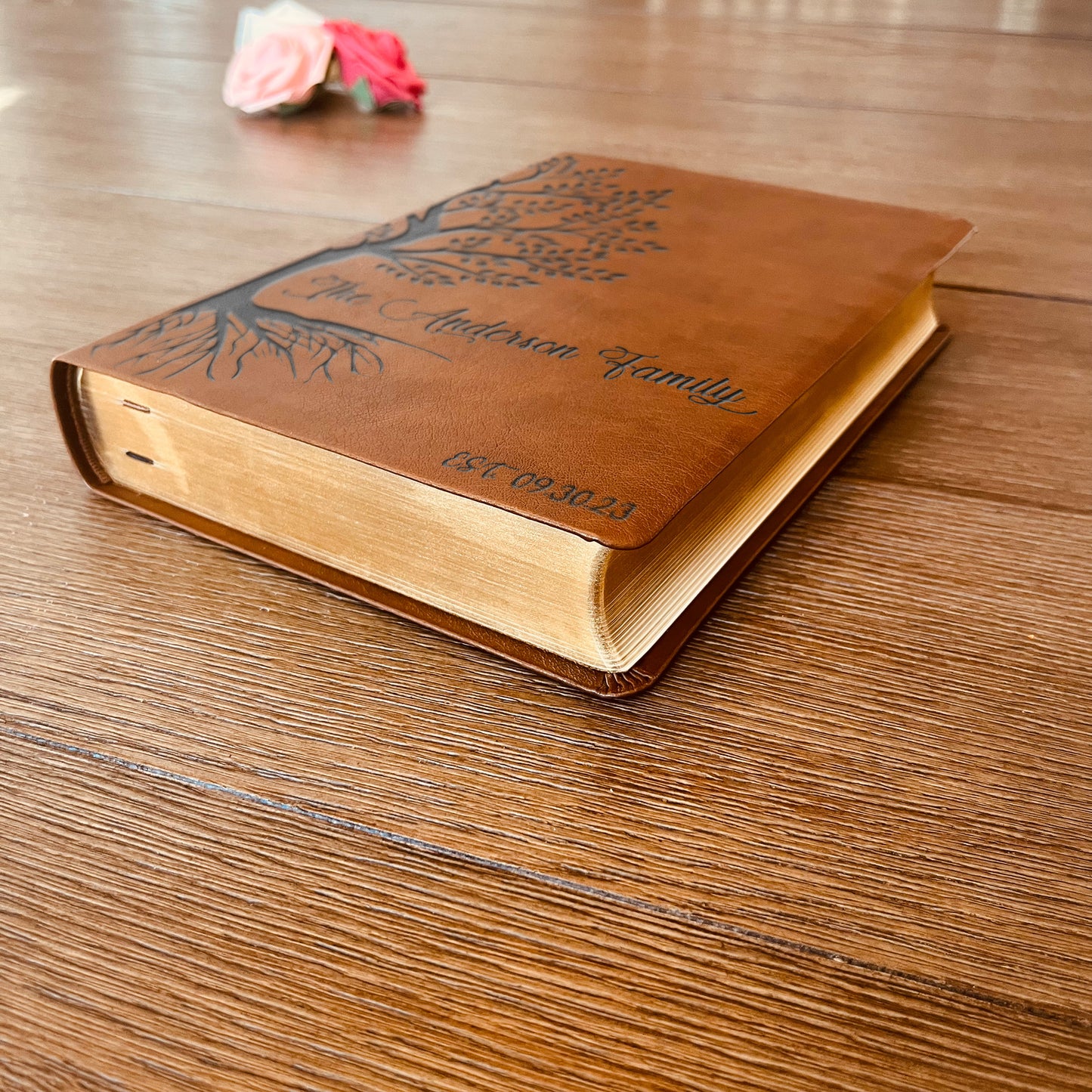 Personalized Family Tree Bible, Custom NASB Family Tree Giant Print Bible, Engraved Bible, Wedding Bible, Christian Gifts, Anniversary Gifts - Aylev