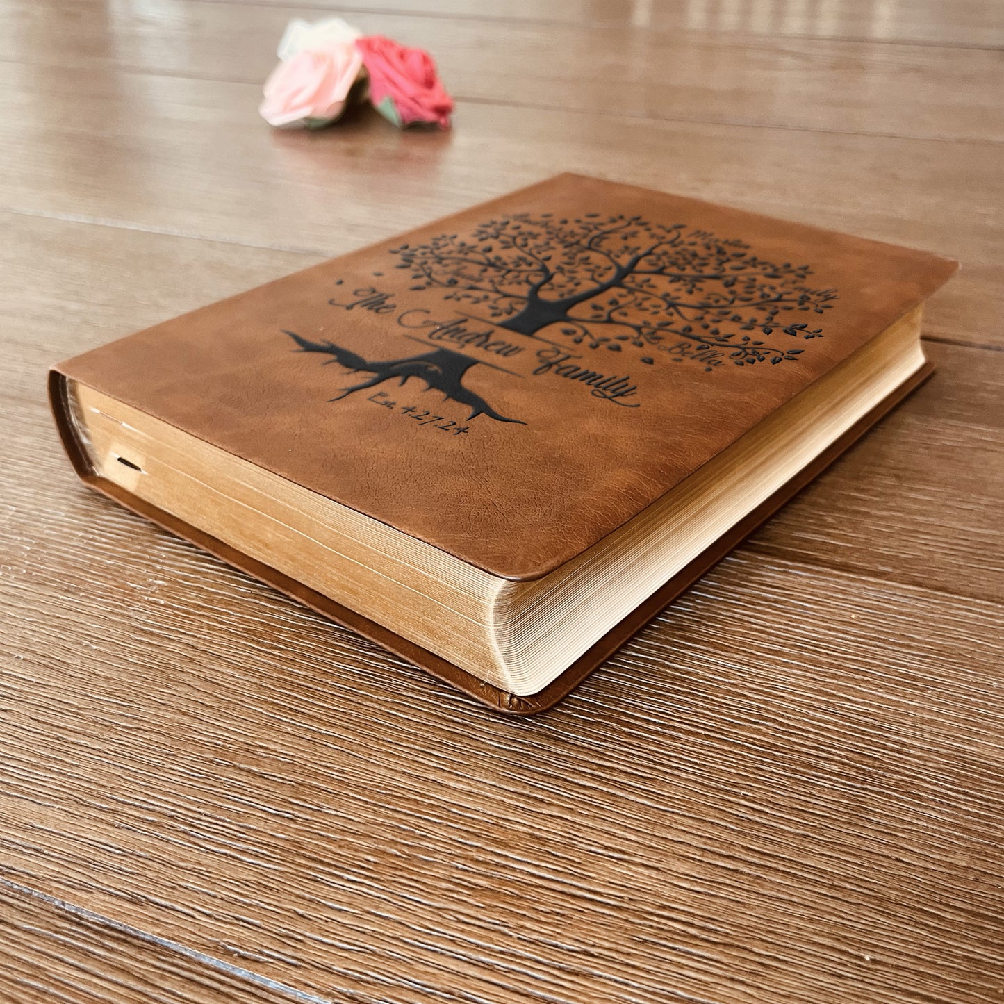 Personalized Family Bible | Custom NASB Family Tree Wide Margin Bible | Engraved Bible for Wedding Bible Christian Gifts NASB Family Bible - Aylev