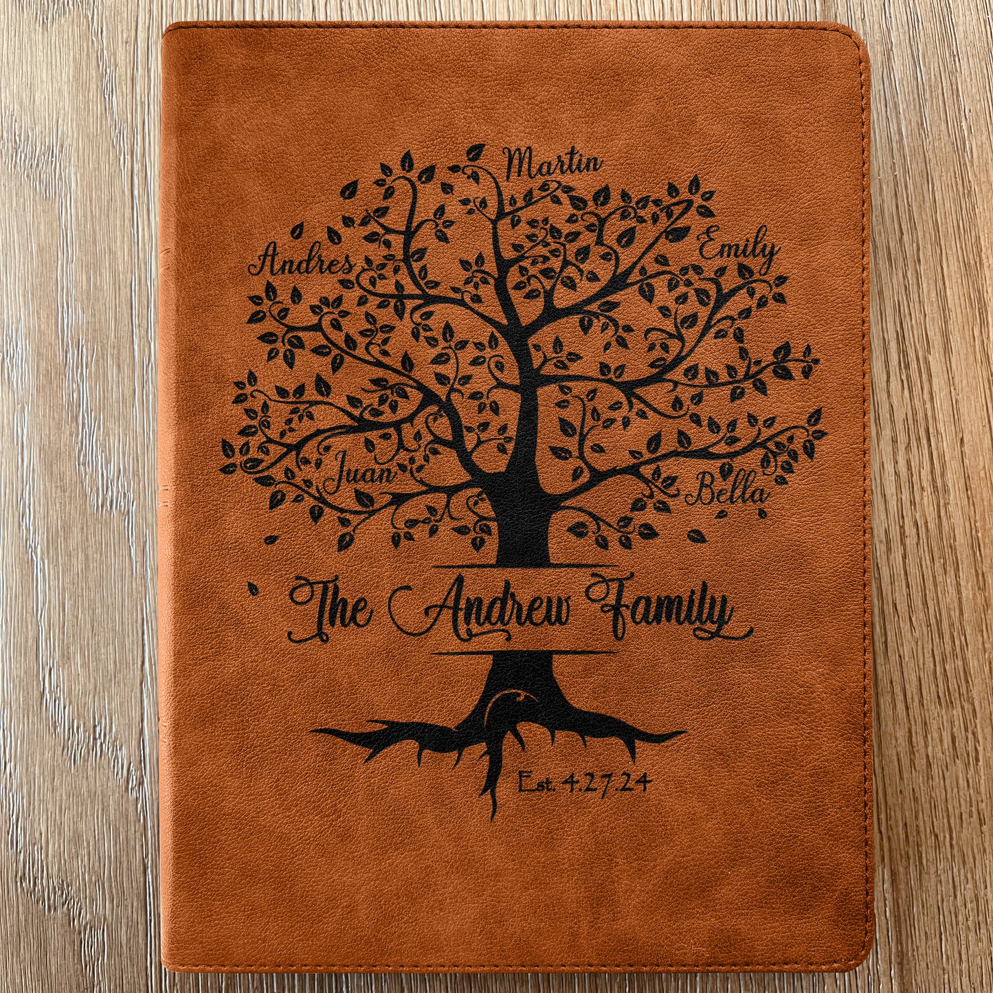 Personalized Family Bible, Custom CSB Family Tree Wide-Margin Bible, Engraved Bible, Wedding Bible, Christian Gifts Family Bible for Wedding