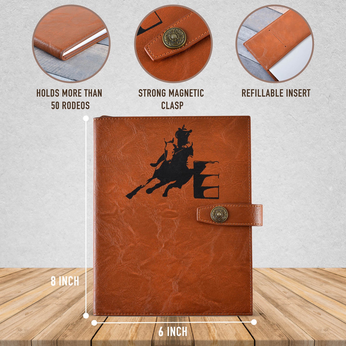 Barrel Racing Log Book | Barrel Racing Journal & Planner | Barrel Racing Gifts | Horse Gifts for Girls | Horse Journal | Barrel Racing Tack - Aylev