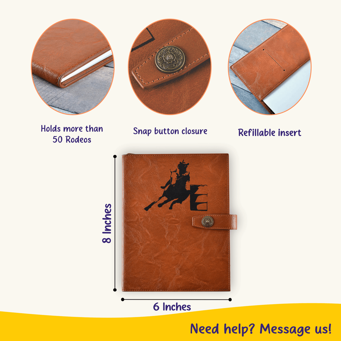 Barrel Racing Log Book | Barrel Racing Journal & Planner | Barrel Racing Gifts | Horse Gifts for Girls | Horse Journal | Barrel Racing Tack - Horse Tack Accessories - Aylev