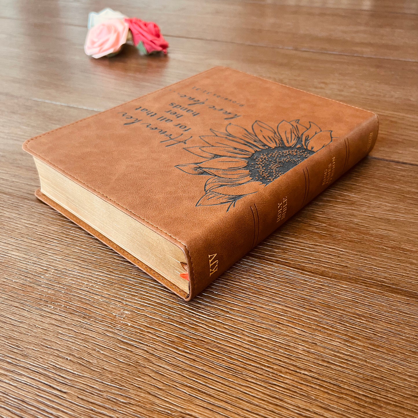 Personalized KJV Bible: Create Your Own Custom Engraved Design with a Designer, Large Print Red Letter Wide-Margin King James Holy Bible - Aylev