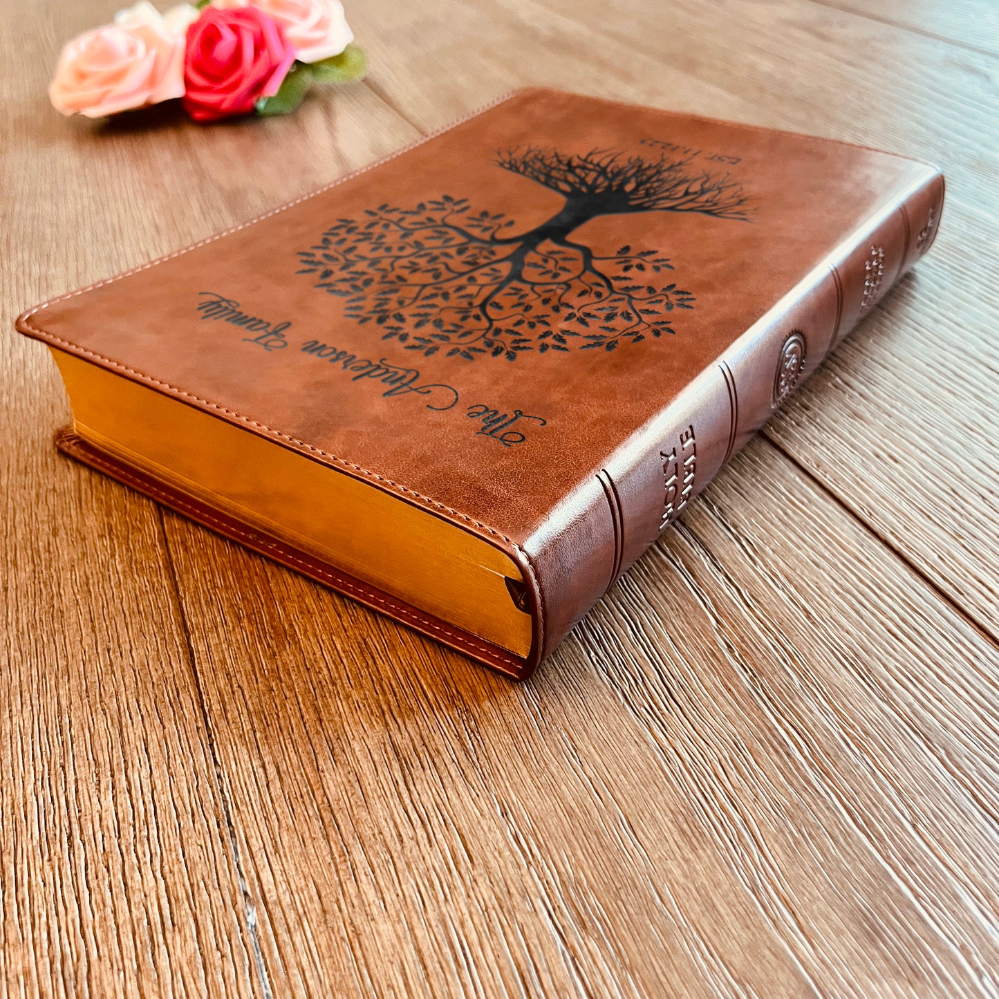 Personalized Family Bible | Custom ESV Family Bible | Engraved Family Bible Wedding Bible Christian Gifts Family Tree Bible for Wedding - Aylev