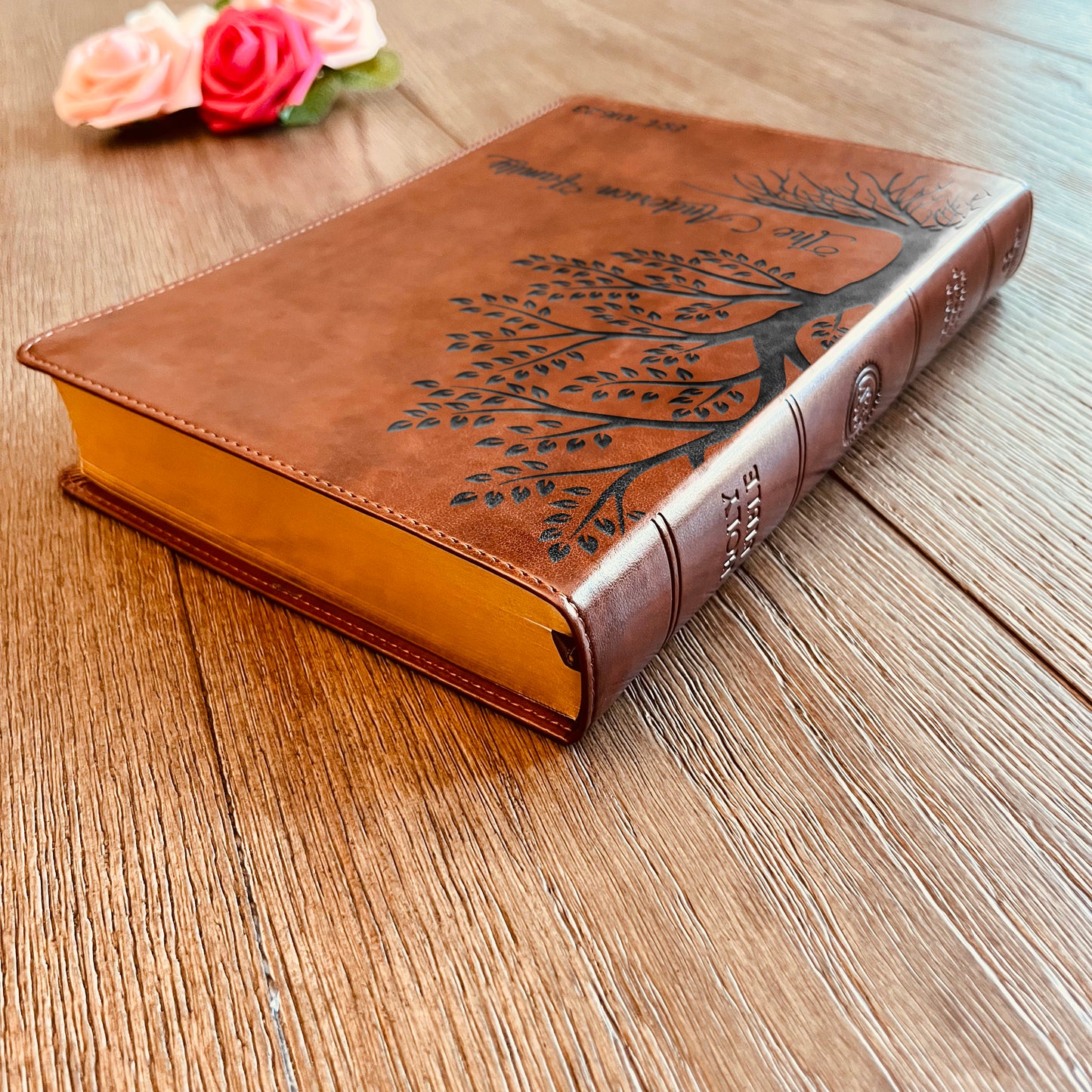 Personalized Family Bible | Custom ESV Family Bible | Engraved Family Bible Wedding Bible Christian Gifts Family Tree Bible for Wedding - Aylev