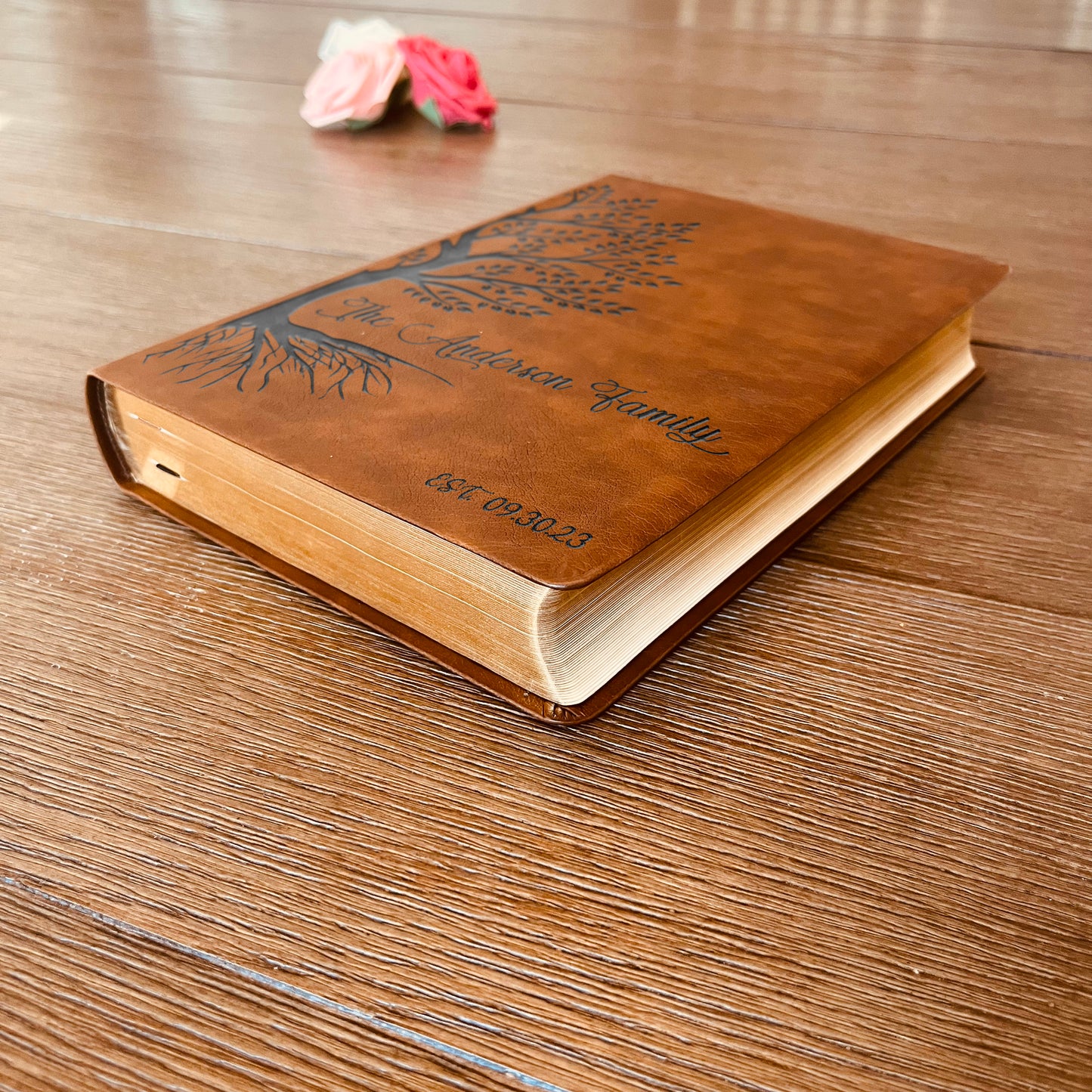 Personalized Family Bible | Custom NASB Family Tree Wide Margin Bible | Engraved Bible for Wedding Bible Christian Gifts NASB Family Bible - Aylev