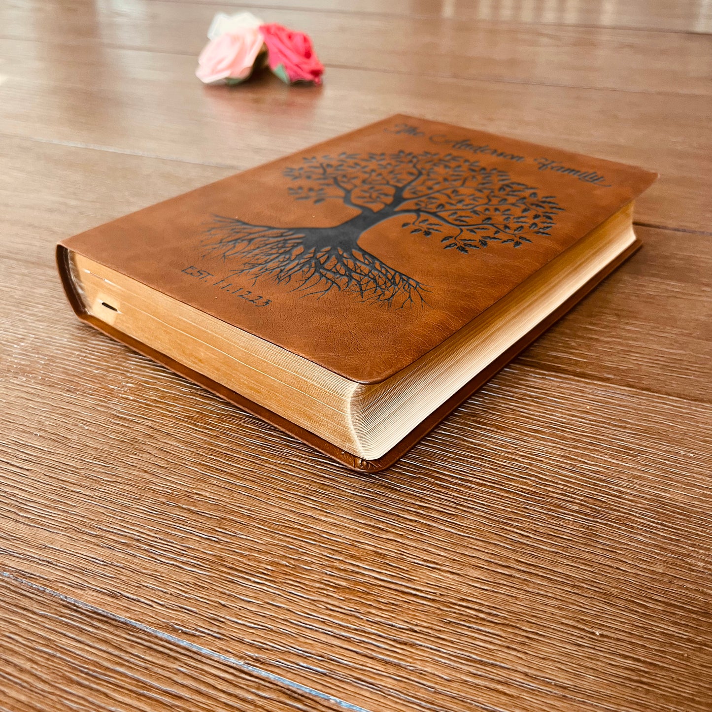 Personalized Family Bible | Custom NASB Family Tree Wide Margin Bible | Engraved Bible for Wedding Bible Christian Gifts NASB Family Bible - Aylev