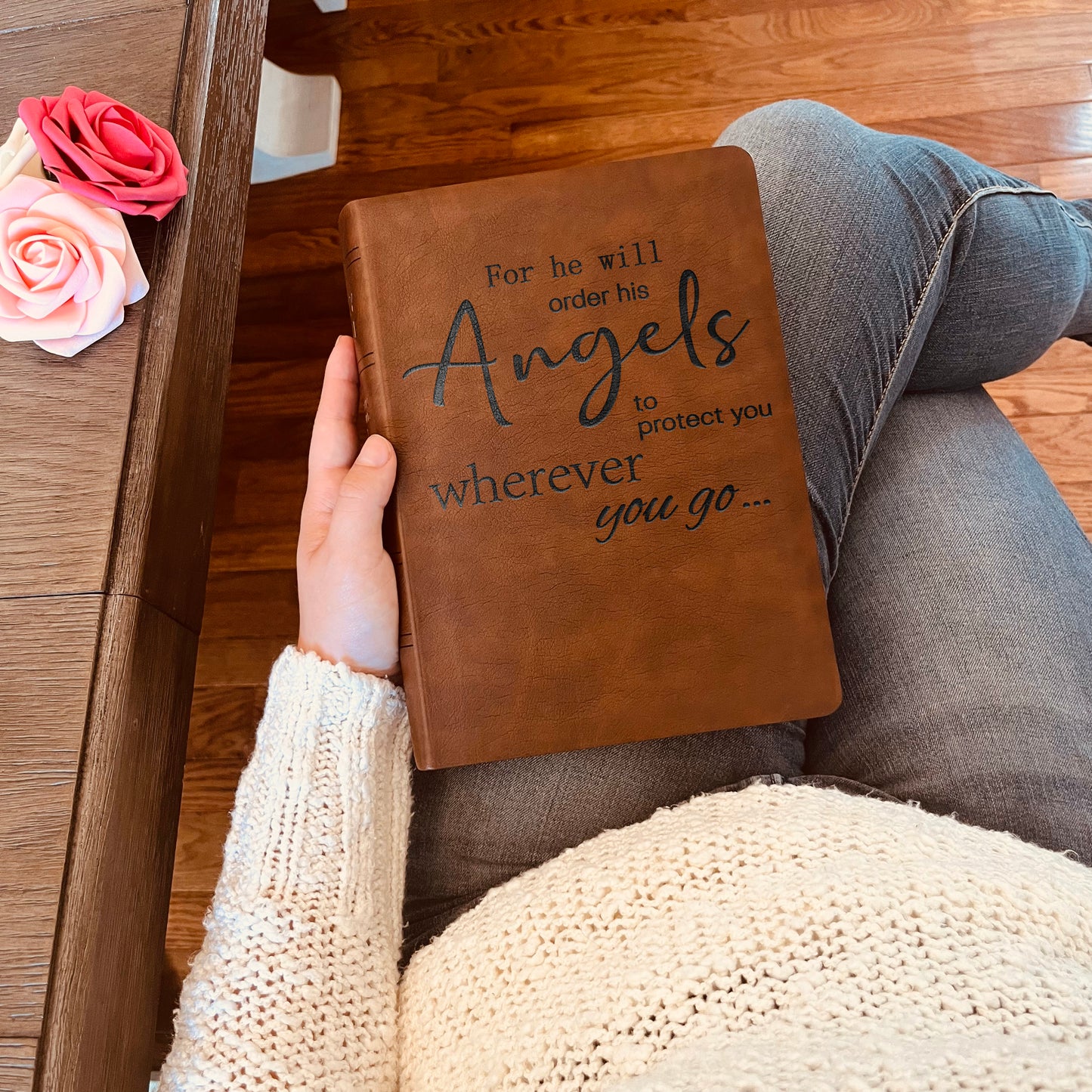 Personalized NASB Bible: Create Your Own Custom Engraved Design with a Designer, Giant Print Red Letter New American Standard Holy Bible - Aylev