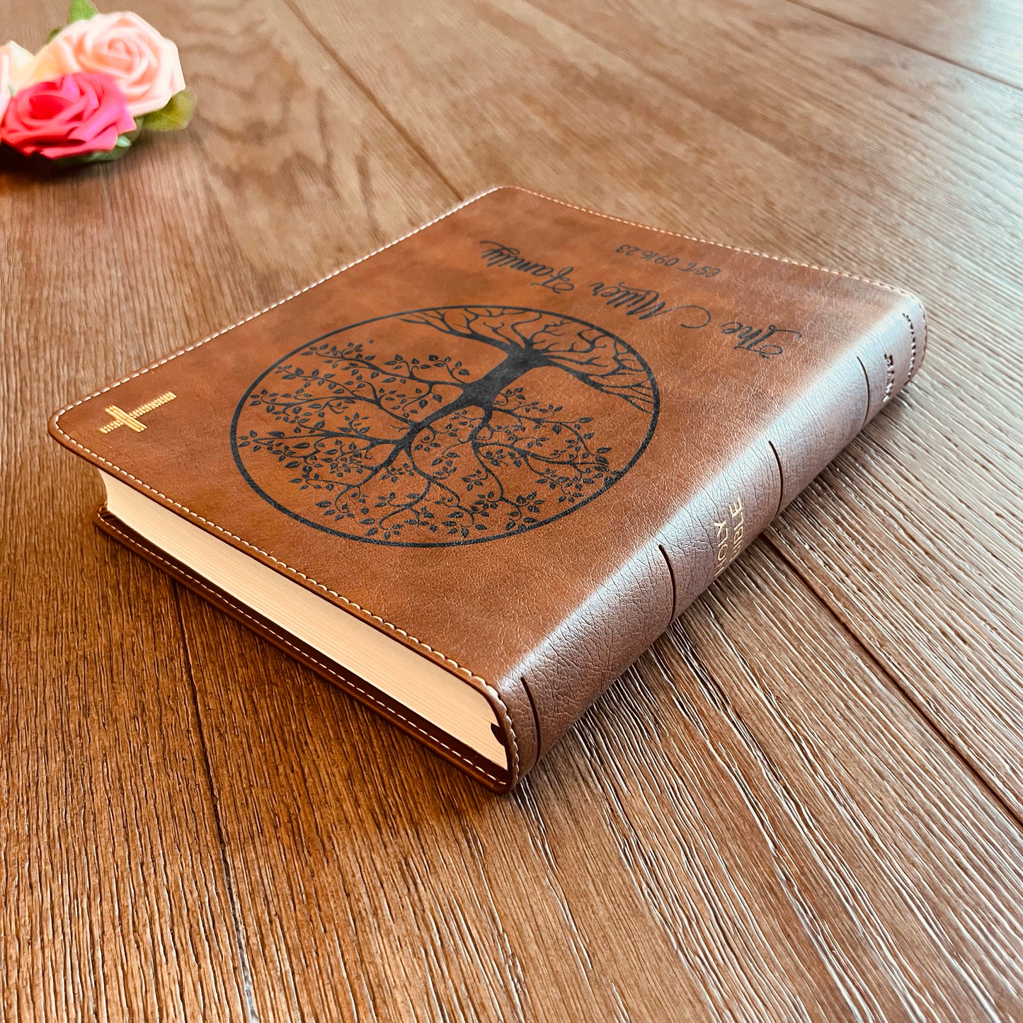 Personalized Family Bible, Custom NIV Family Tree Journaling Bible, Engraved Bible, Wedding Bible, Anniversary Gifts Family Bible for Wedding - Aylev
