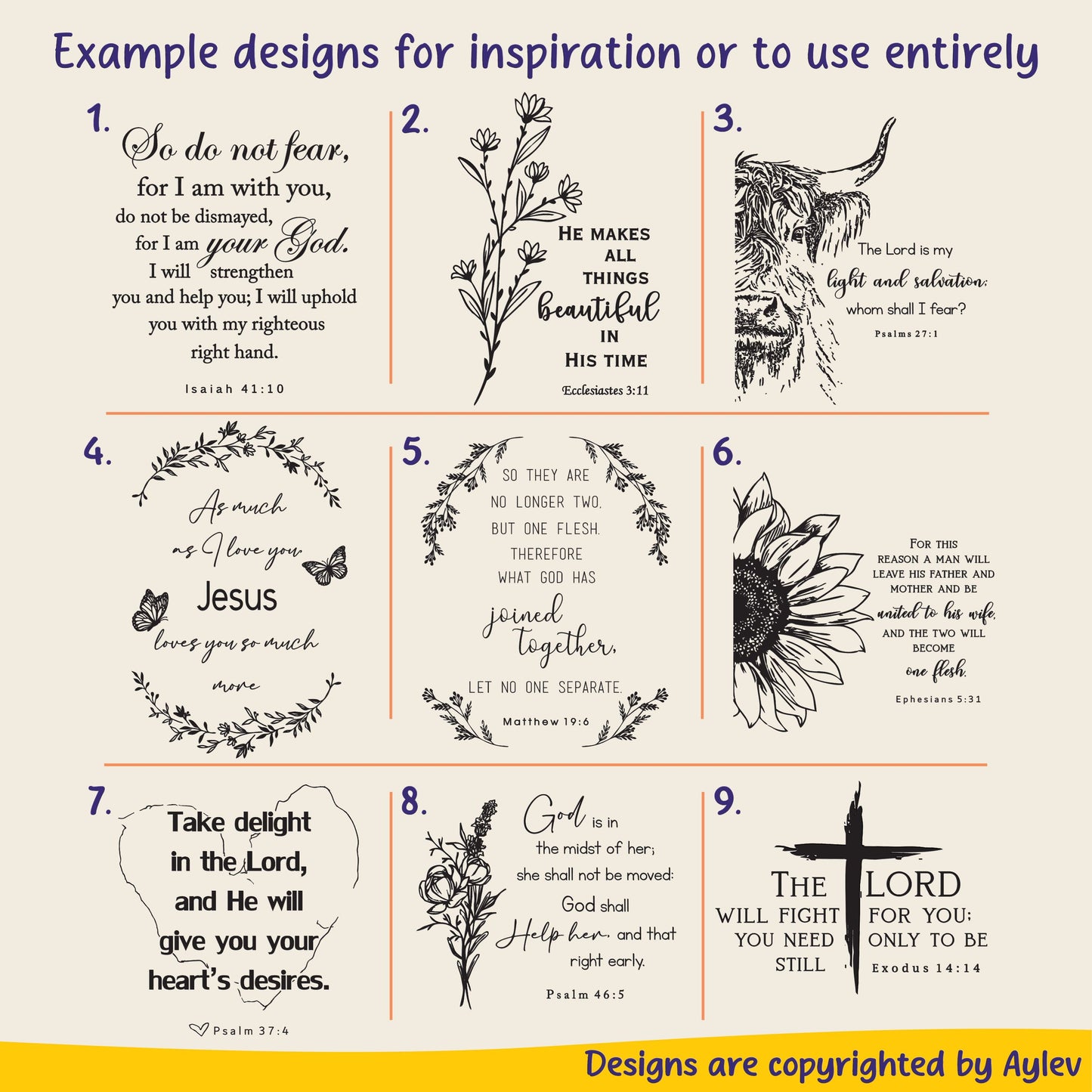Personalized KJV Bible: Create Your Own Custom Engraved Design with a Designer, Large Print Reference Indexed King James Holy Bible - Aylev