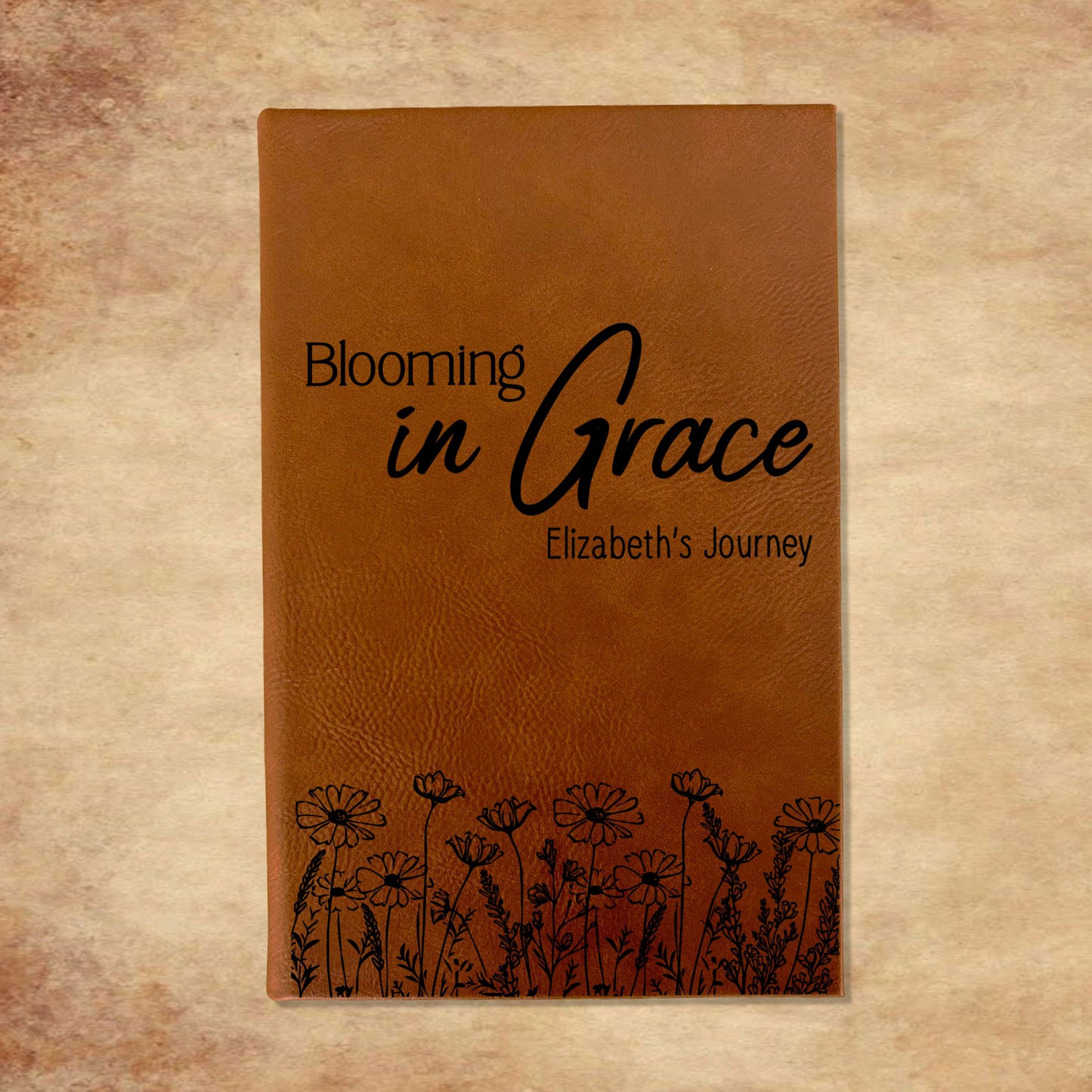 Personalized Christian Prayer Journal for Men & Women, Custom Engraved Name, Daily Devotional, Scripture Writing, Gratitude and Faith Gift