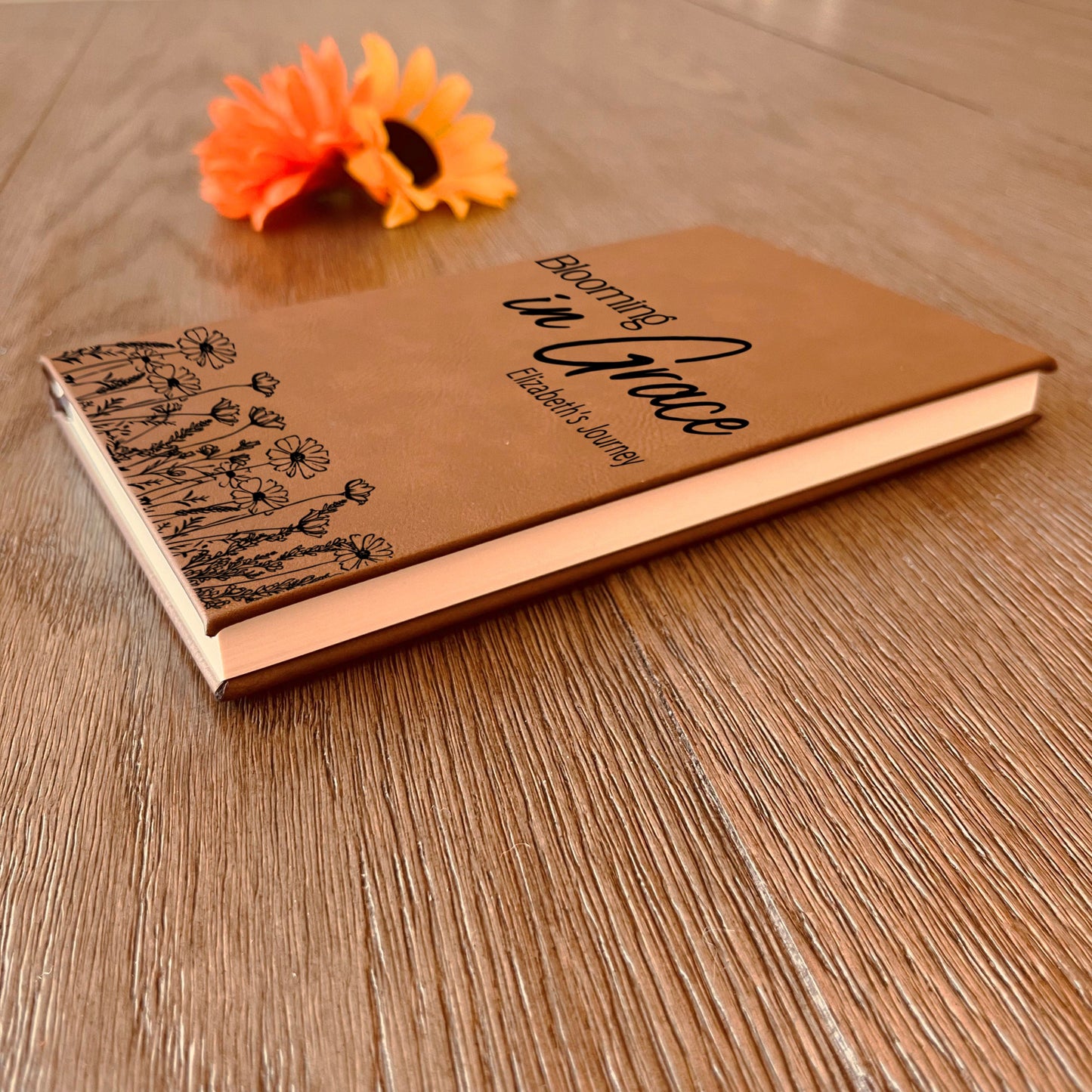 Personalized Christian Prayer Journal for Men & Women, Custom Engraved Name, Daily Devotional, Scripture Writing, Gratitude and Faith Gift