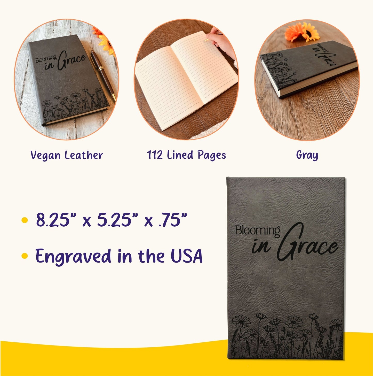 Personalized Christian Prayer Journal for Men & Women: Custom Design Cover, Daily Devotional, Scripture Writing, Gratitude and Faith Gift - Religious Books - Aylev