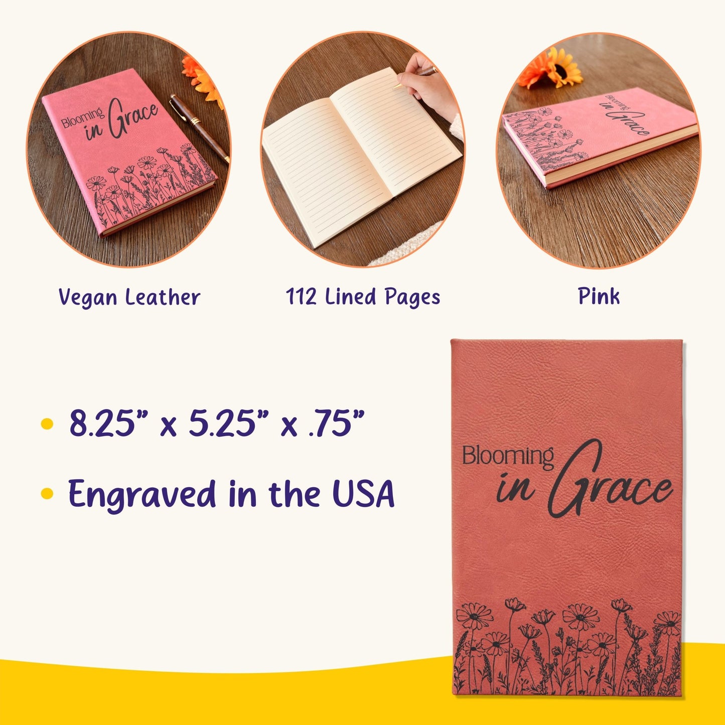 Personalized Christian Prayer Journal for Men & Women: Custom Design Cover, Daily Devotional, Scripture Writing, Gratitude and Faith Gift - Religious Books - Aylev