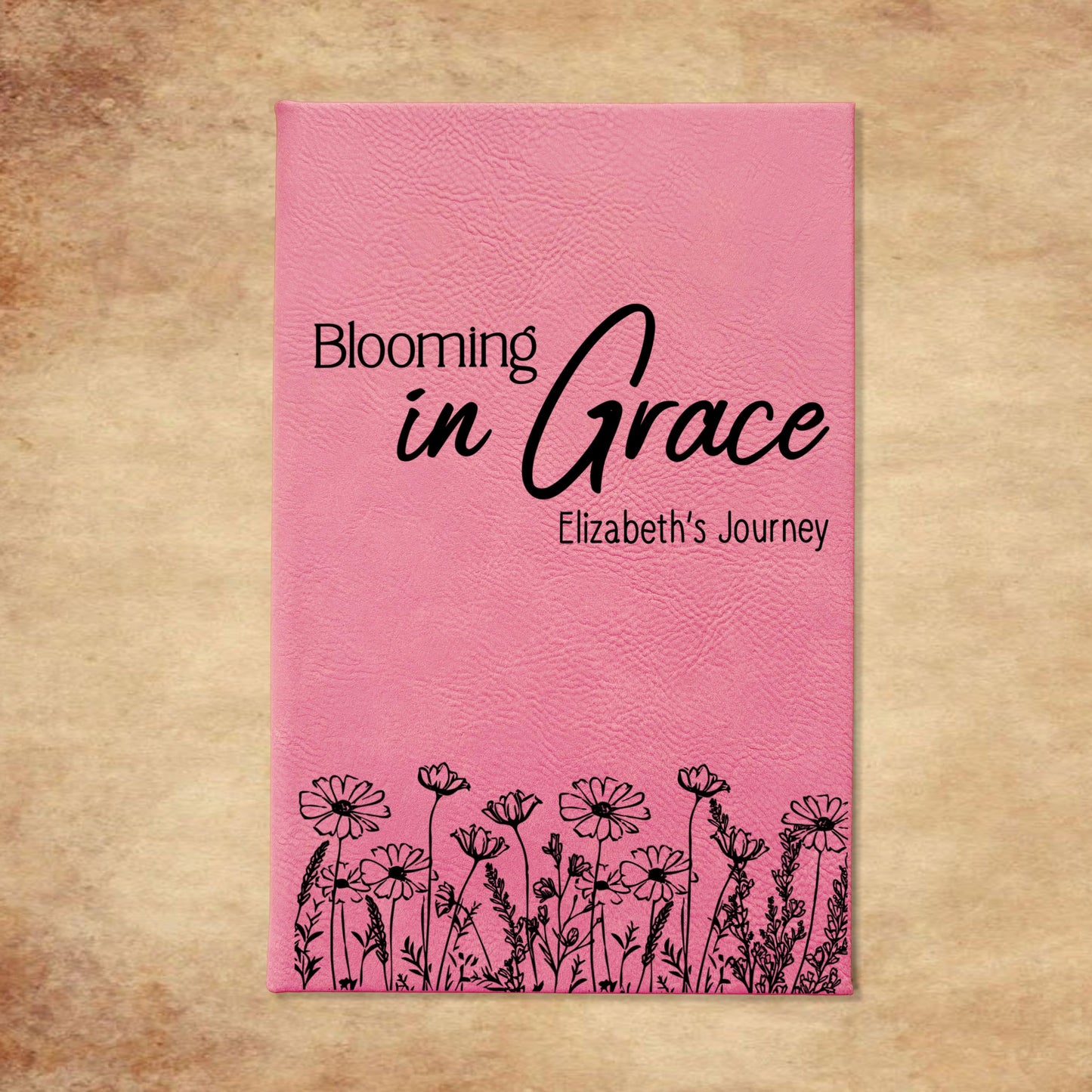 Personalized Christian Prayer Journal for Men & Women, Custom Engraved Name, Daily Devotional, Scripture Writing, Gratitude and Faith Gift