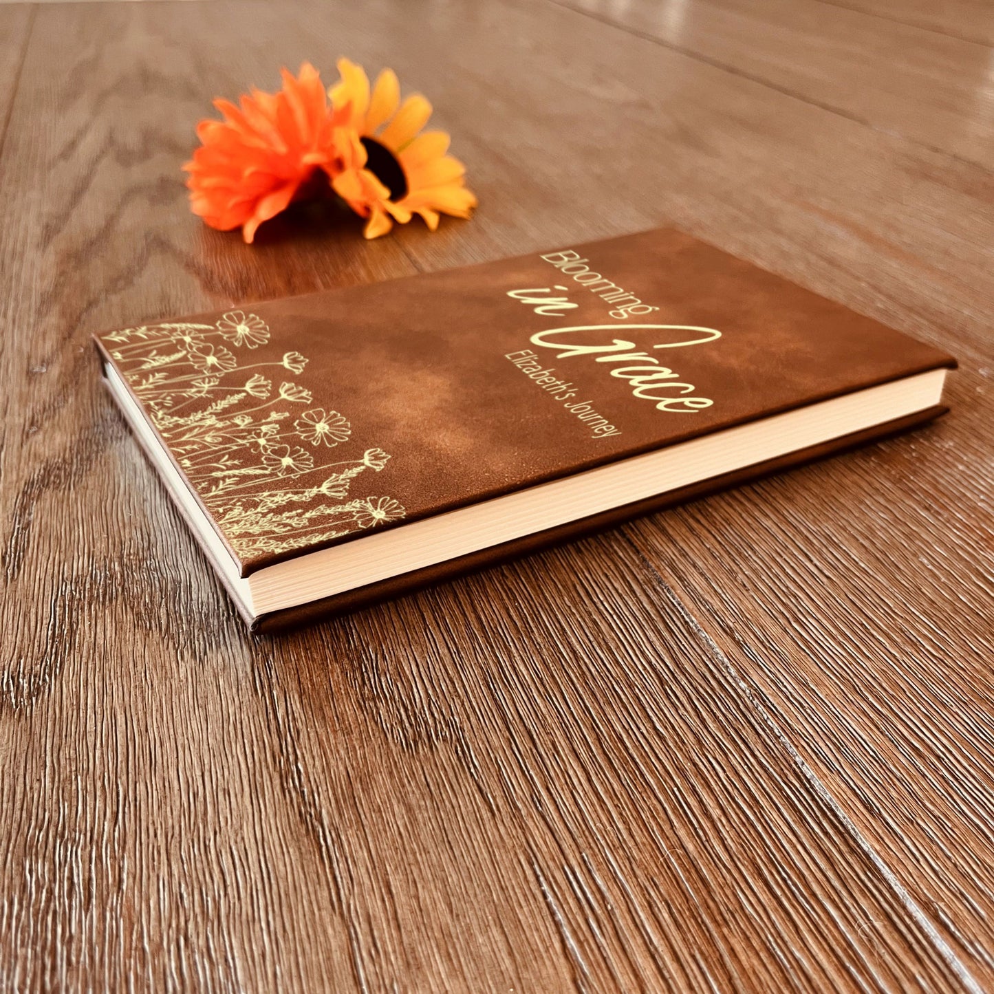 Personalized Christian Prayer Journal for Men & Women, Custom Engraved Name, Daily Devotional, Scripture Writing, Gratitude and Faith Gift