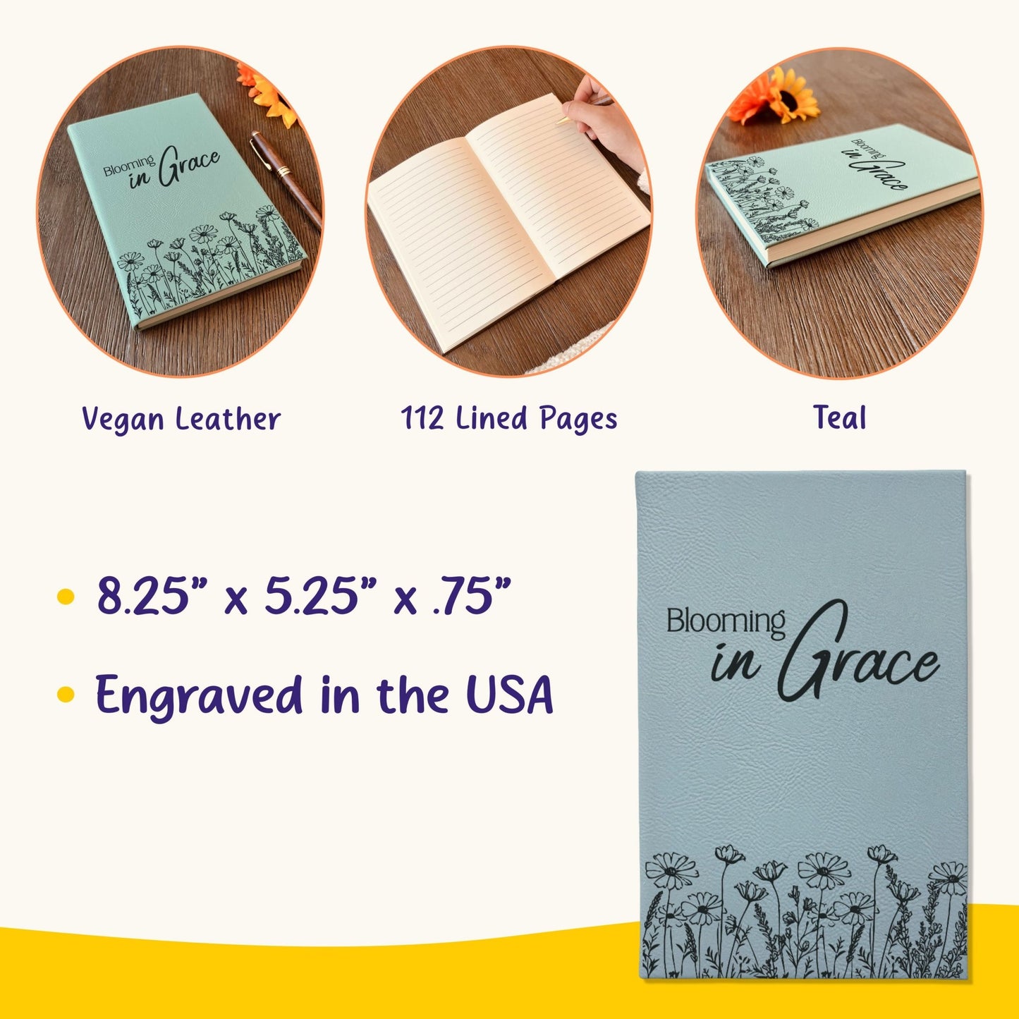 Personalized Christian Prayer Journal for Men & Women: Custom Design Cover, Daily Devotional, Scripture Writing, Gratitude and Faith Gift - Religious Books - Aylev