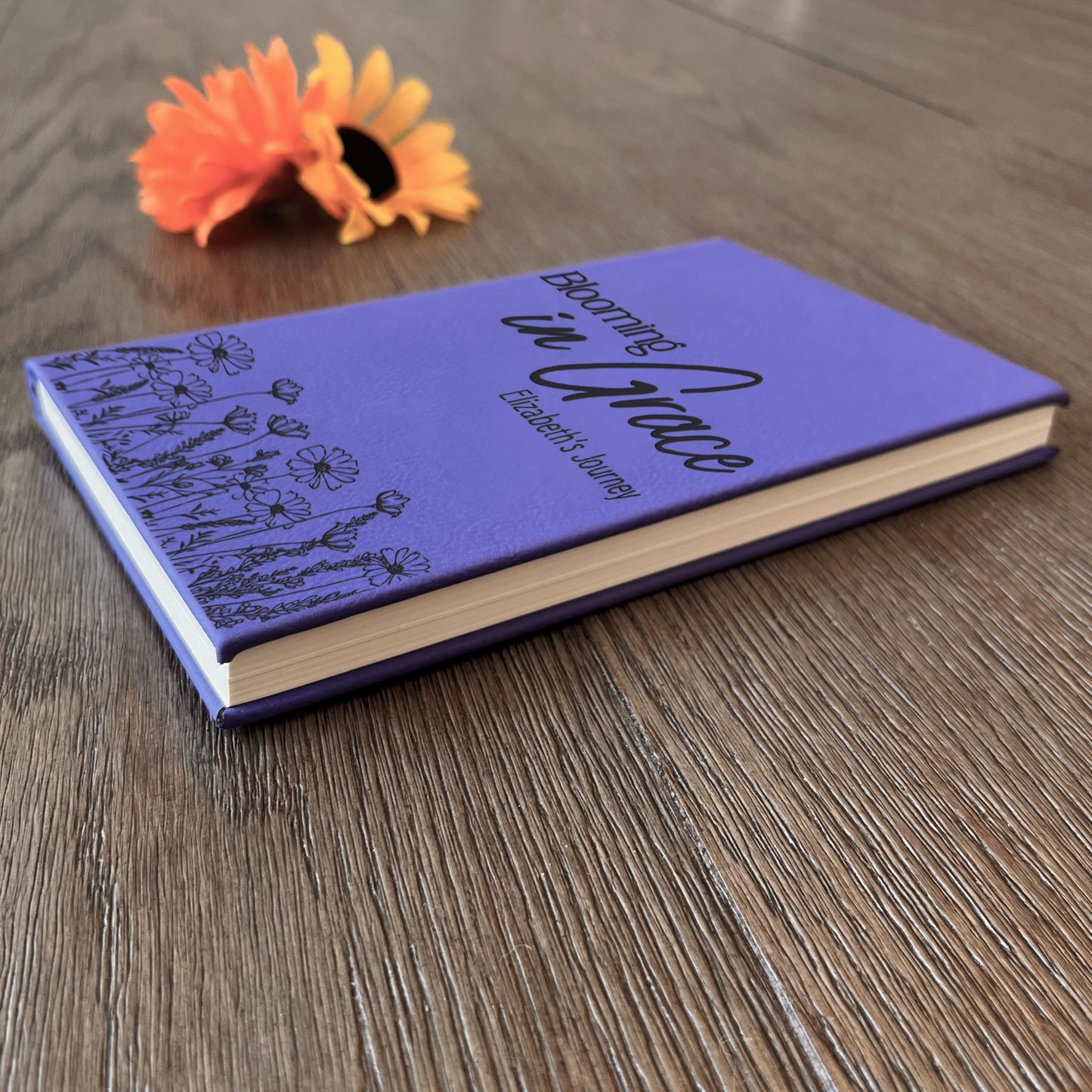 Personalized Christian Prayer Journal for Men & Women, Custom Engraved Name, Daily Devotional, Scripture Writing, Gratitude and Faith Gift