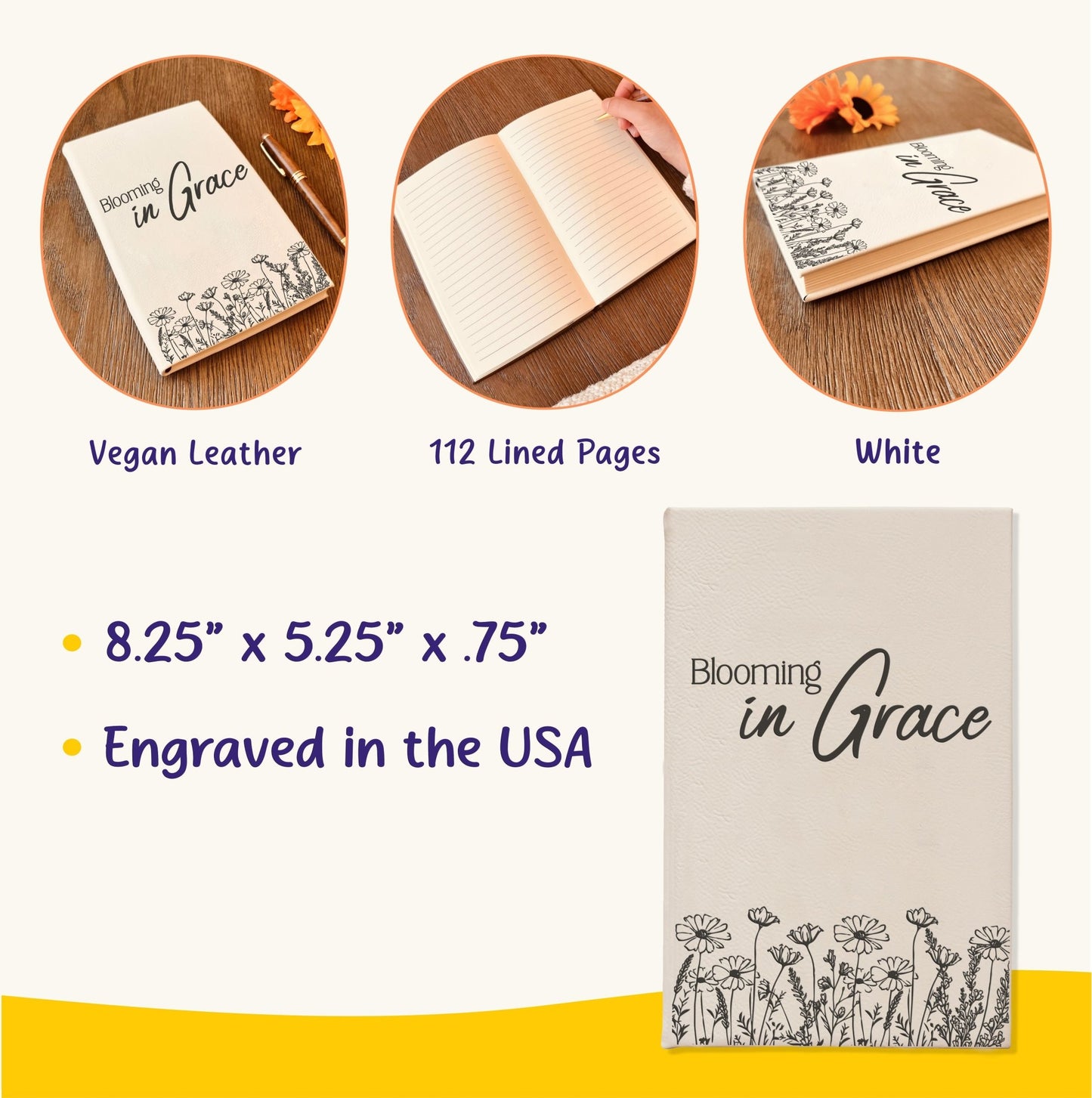 Personalized Christian Prayer Journal for Men & Women: Custom Design Cover, Daily Devotional, Scripture Writing, Gratitude and Faith Gift - Religious Books - Aylev