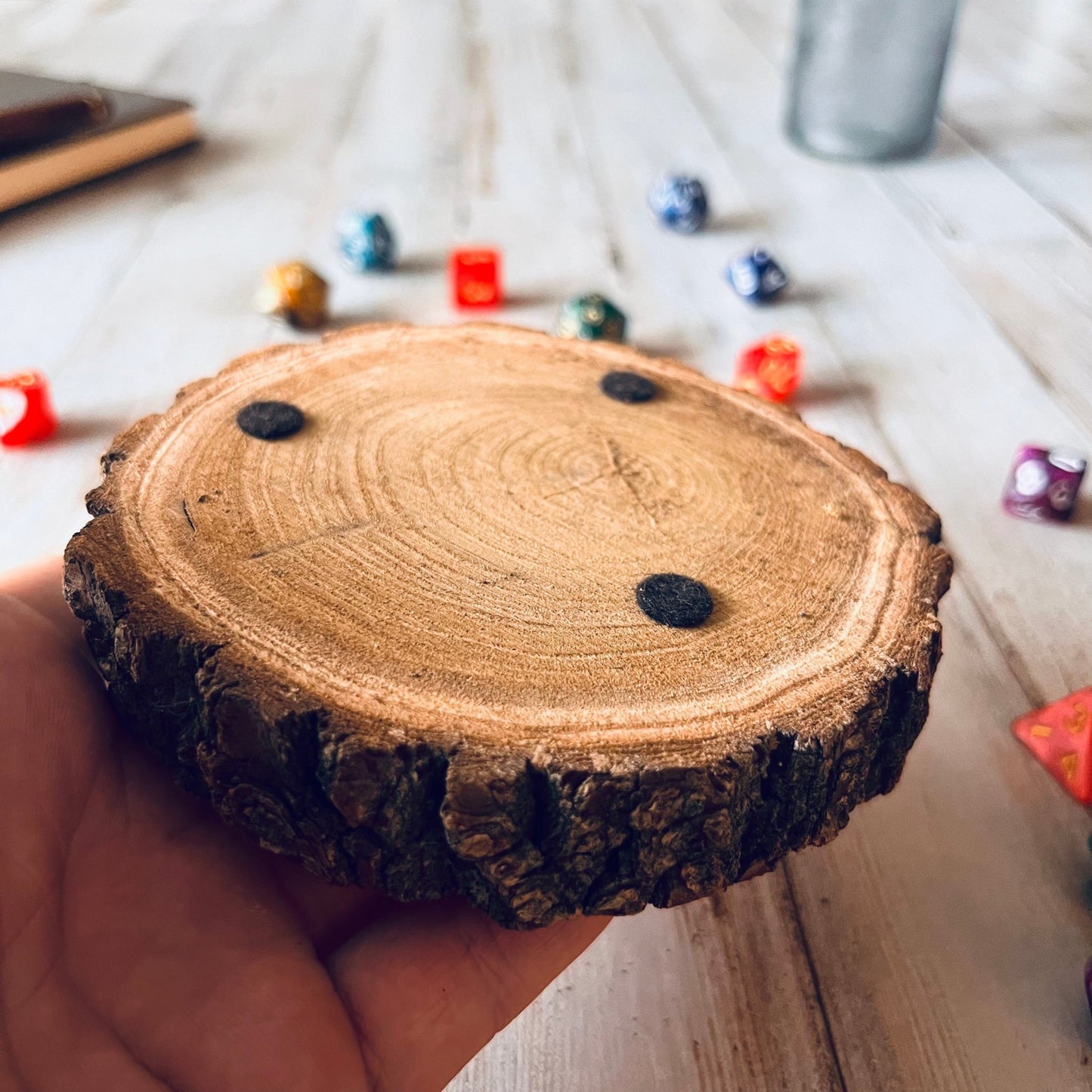 Dungeons and Dragons Real Wood USA DnD Coaster, DnD Accessories, DnD Gift for Men, DnD Stuff, DnD Gifts - Apparel & Accessories - Aylev