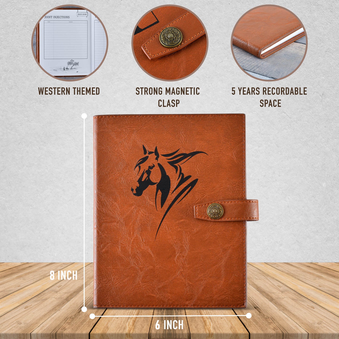 Personalized Horse Journal | Track Everything about Your Horse | Equestrian Journal | Horse Gifts | Horse Tack | Equestrian Gifts|HorseStuff - Aylev