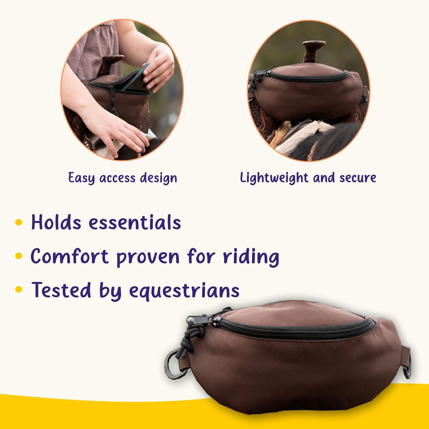 Horse Saddle Bag, Brown Pommel Bag Horse Saddle, Horse Tack, Horse Gifts, Horse Stuff, Equestrian Gifts, Saddle Accessories - Horse Tack Accessories - Aylev