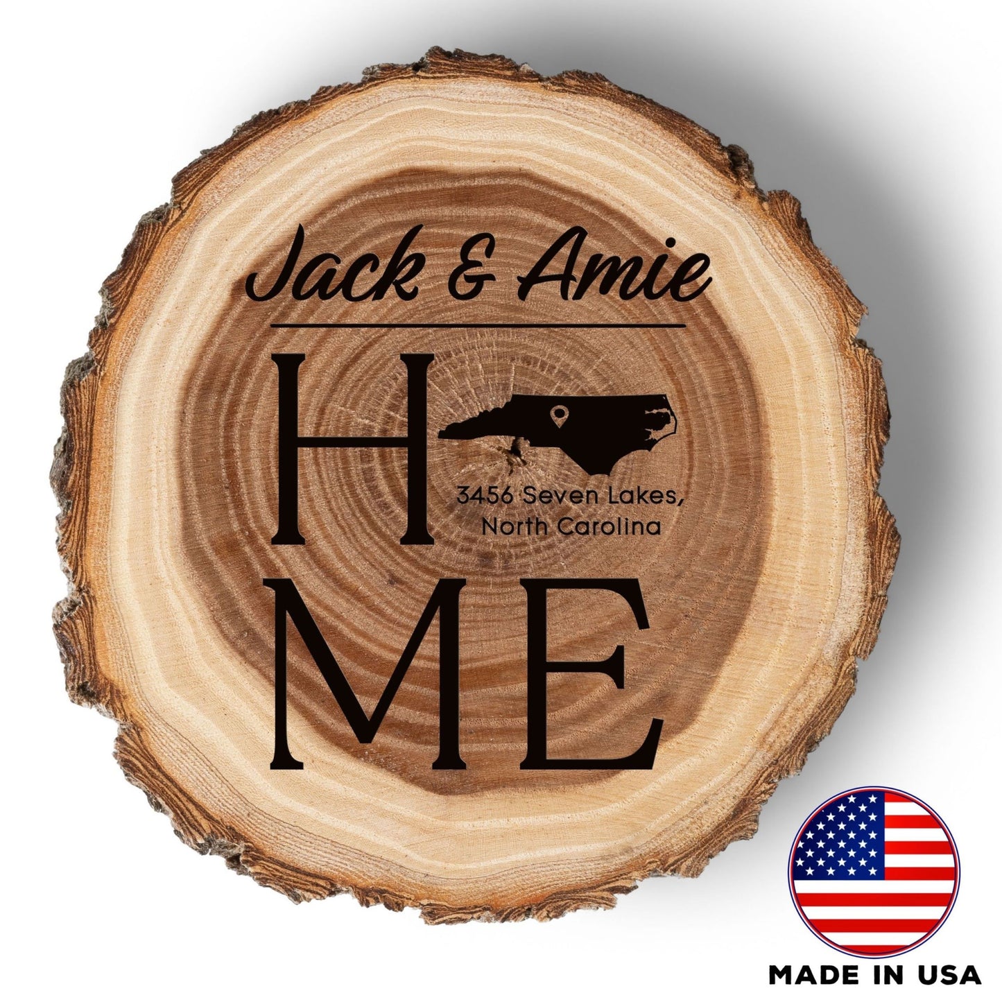 New Home Gift Coaster Set, Real Wood Coasters, Made in USA, Closing Gifts for Home Buyers, Personalized Wood Coaster Set, Housewarming Gift