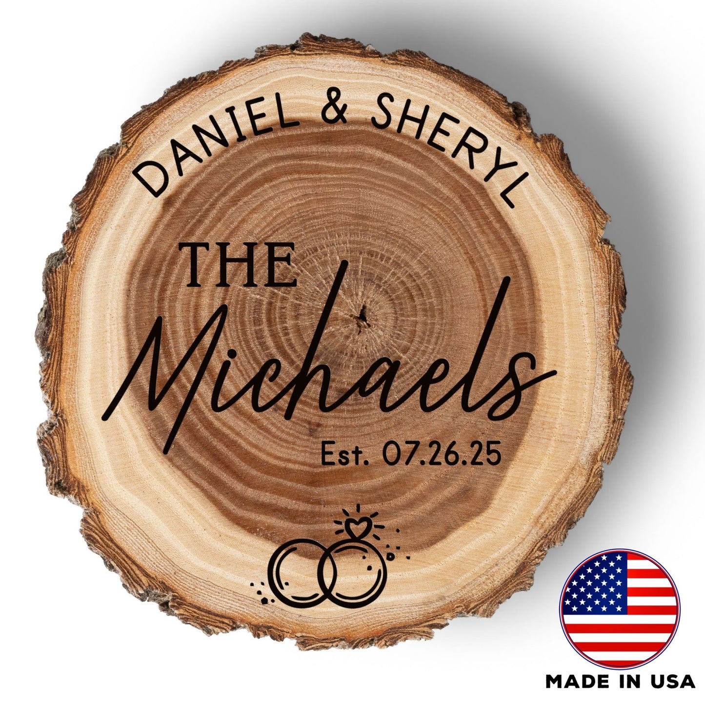 Wedding Coaster Set, Real Wood Coasters, Made in The USA, Wedding Guest Coasters, Personalized Wood Coaster Set, Custom Wedding Coasters
