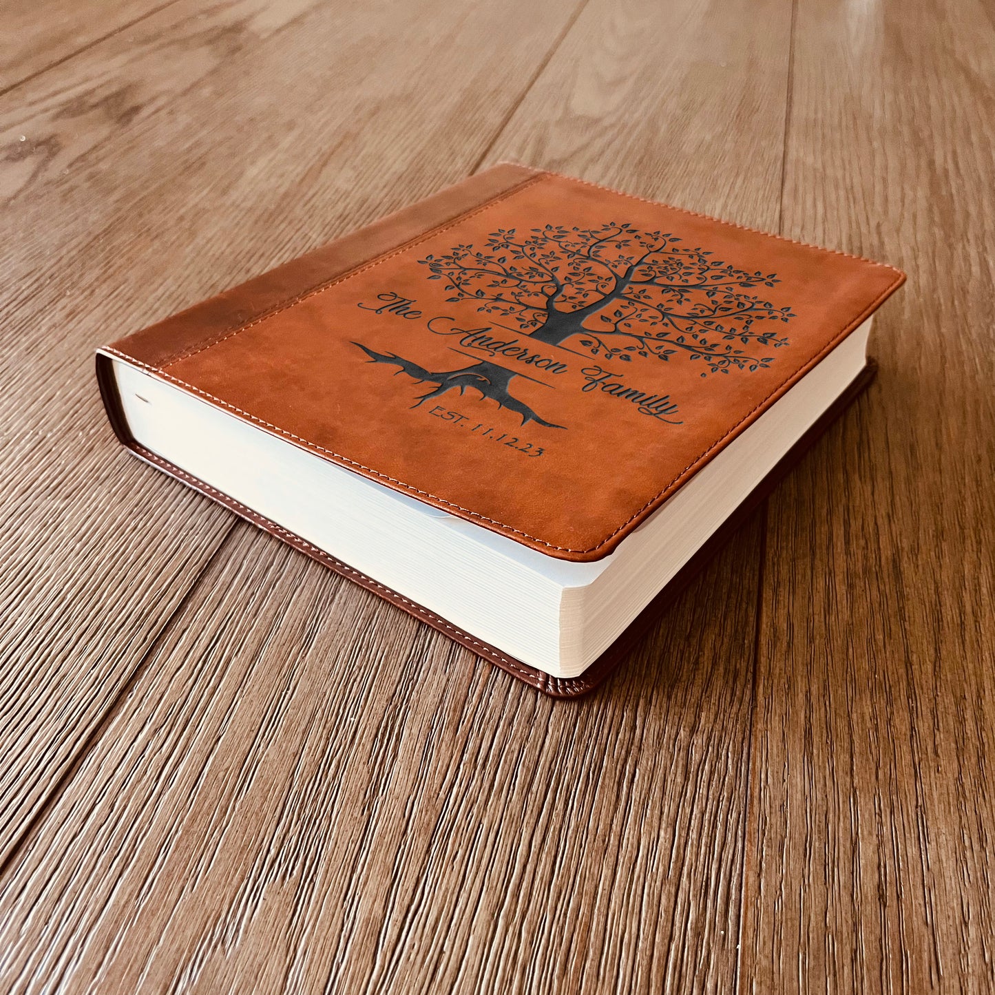 Personalized Family Bible | Custom ESV Family Tree Study Bible | Engraved Bible Wedding Bible Christian Gifts Family Bible for Wedding - Aylev