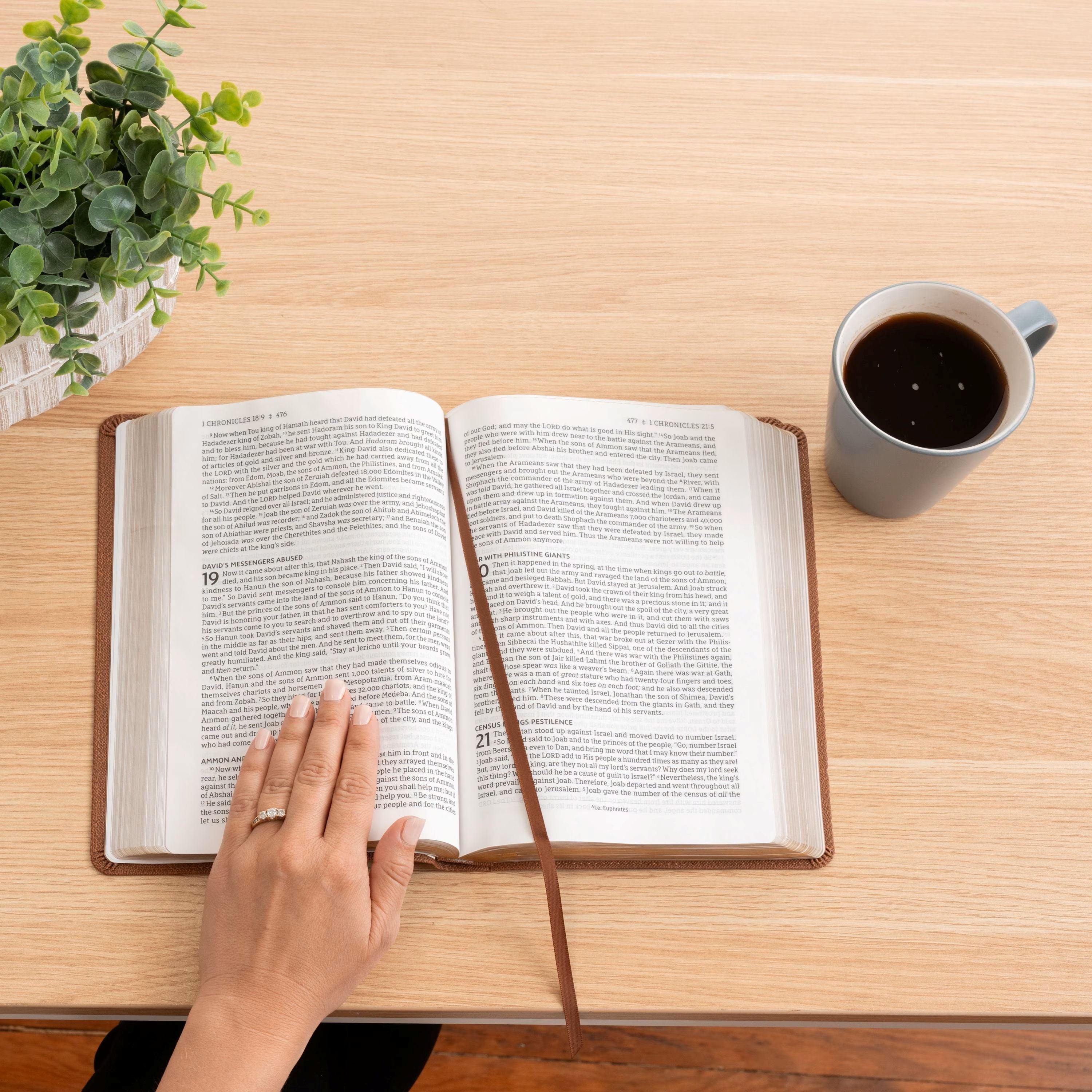 Personalized KJV Bible with Name Engraved, Single-Column Personal Size Bible, Custom Bible Engraved Name, King James Version, Baptism Gifts