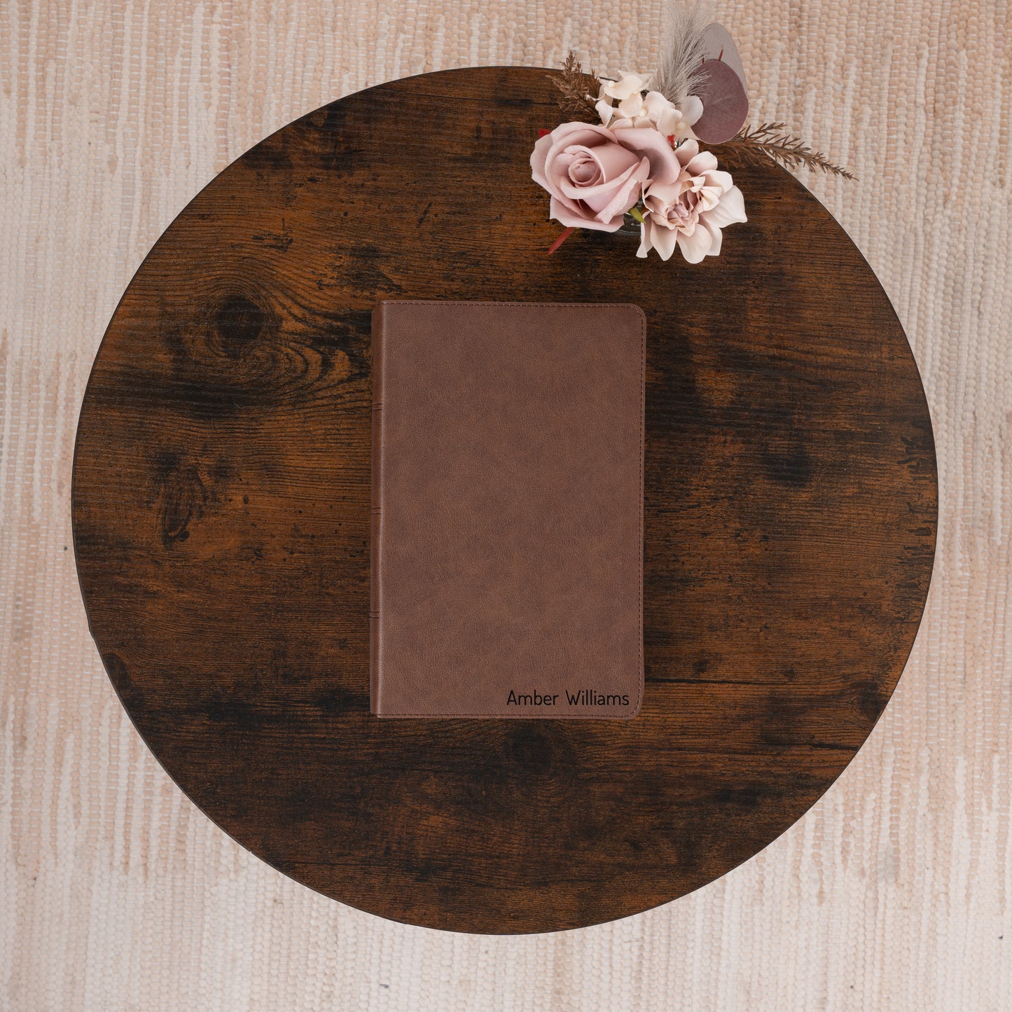 Personalized KJV Bible with Name Engraved, Single-Column Personal Size Bible, Custom Bible Engraved Name, King James Version, Baptism Gifts