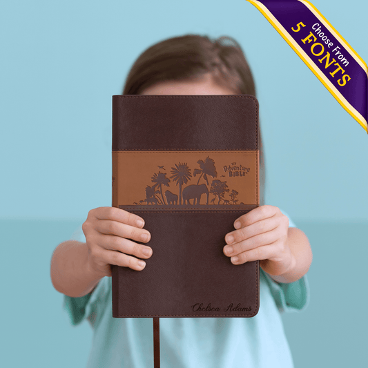 Personalized Adventure Bible for kids, NIV Kids Bible with Name Engraved, Early Readers Custom Bible, Christian gifts, Baptism gift - Religious Books - Aylev