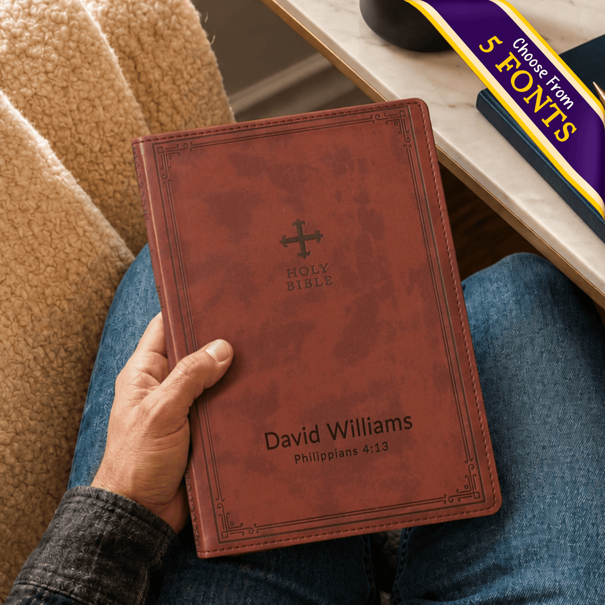 Personalized NRSV Bible Catholic Edition – Custom Name Verse Reference Engraved | New Revised Standard Version - Religious Books - Aylev