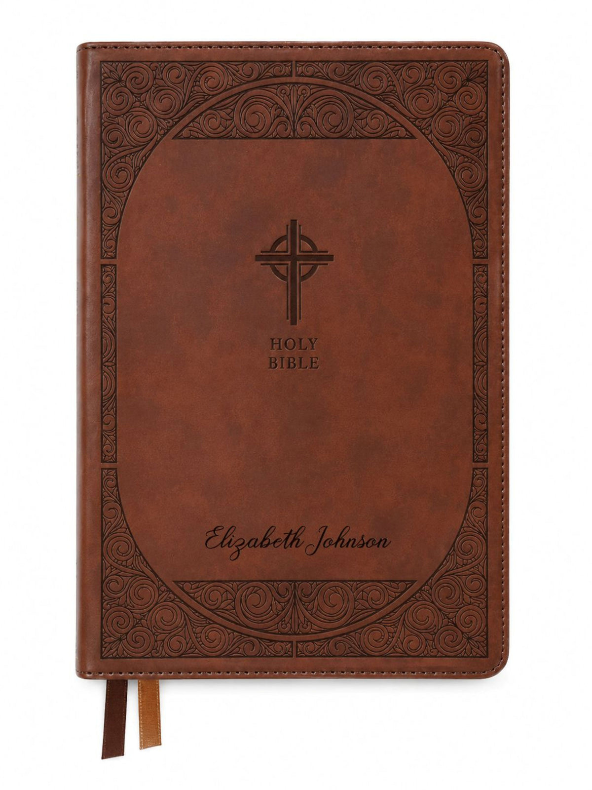 Personalized NABRE Catholic Bible, Large Print Custom Engraved Name Bible, Catholic Baptism Confirmation Gift for Men and Women