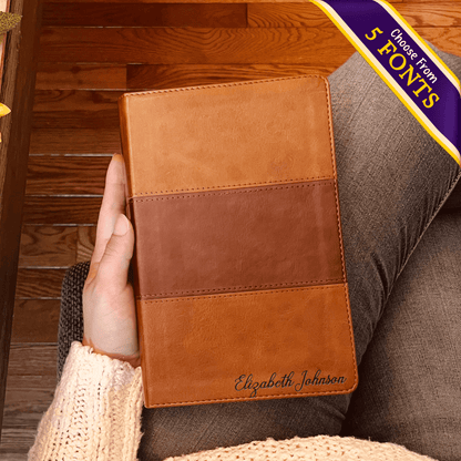Personalized KJV Bible with Name Engraved, Large Print, Indexed, Reference Bible, Custom Bible Name Engraved King James Bible, Baptism Gifts - Religious Books - Aylev