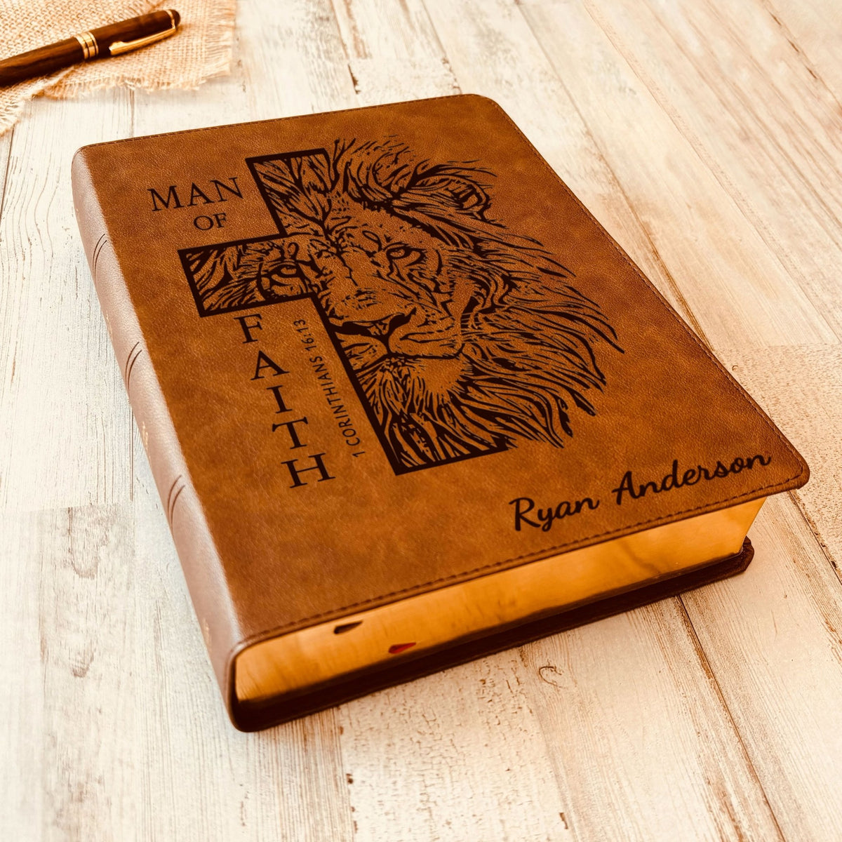 Personalized Bible for Men, CSB Wide - Margin Bible, Customized Bible for Men Name Engraved, Christian Standard Bible, Bibles for men, gifts for men - Religious Books - Aylev