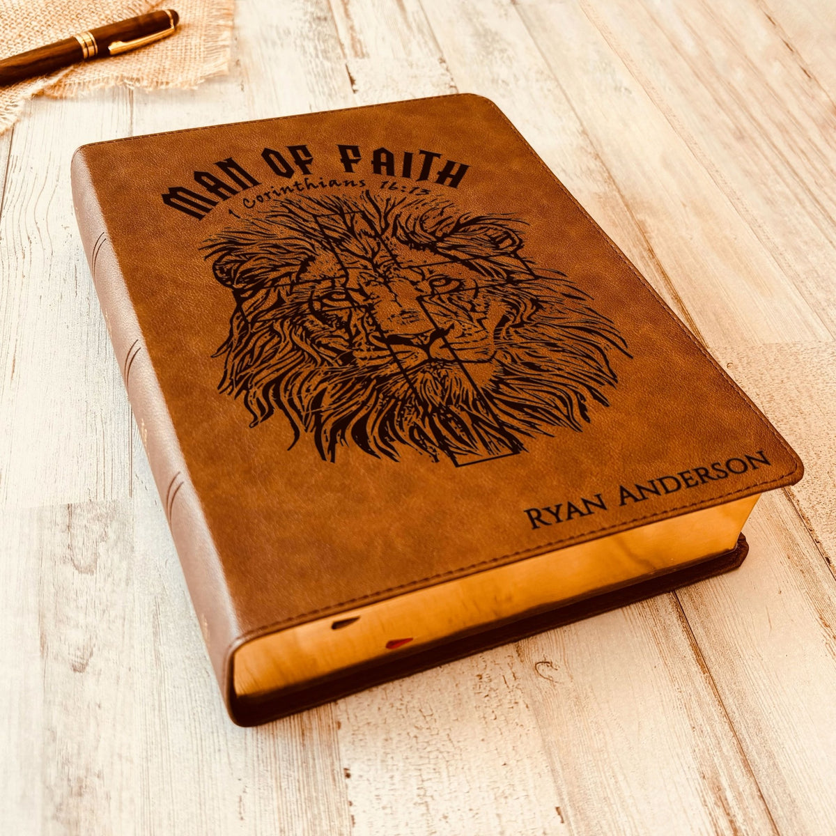Personalized Bible for Men, CSB Wide - Margin Bible, Customized Bible for Men Name Engraved, Christian Standard Bible, Bibles for men, gifts for men - Religious Books - Aylev