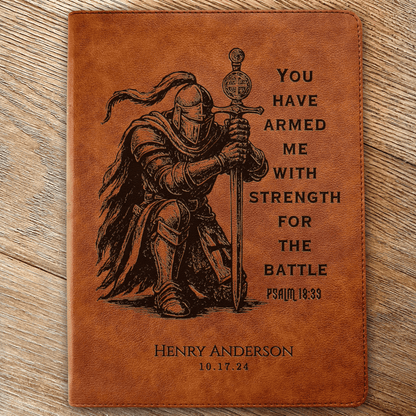 Personalized Bible for Men, CSB Wide - Margin, Customized Bible Engraved Name, Knight Warrior Design, Christian Gift, Bible Gifts for Him - Religious Books - Aylev