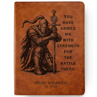 Personalized Bible for Men, CSB Wide - Margin, Customized Bible Engraved Name, Knight Warrior Design, Christian Gift, Bible Gifts for Him - Religious Books - Aylev