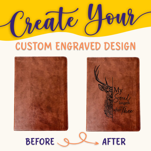 Personalized ESV Bible: Create Your Own Custom Engraved Design with a Designer, Wide-Margin Reference Red Letter English Standard Holy Bible - Aylev