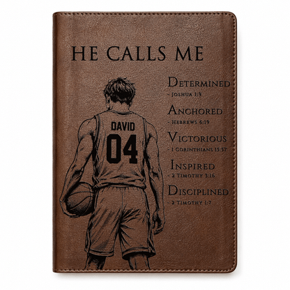 Personalized NLT Large Print Bible, Custom Engraved Acrostic Name with Verse Reference, Christian Sports Gift for Basketball Players - Religious Books - Aylev