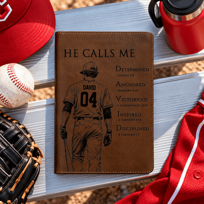 Personalized NLT Large Print Bible, Custom Engraved Acrostic Name with Verse Reference, Christian Sports Gift for Baseball Players - Religious Books - Aylev