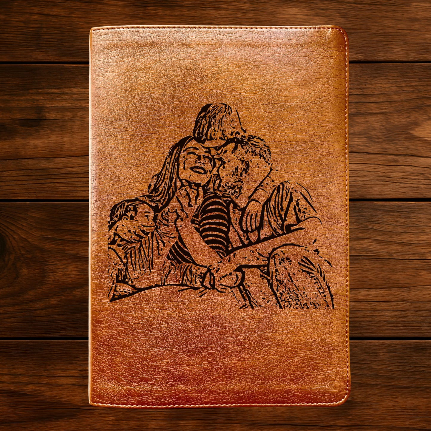 Personalized NLT Large Print Bible – Custom Photo Engraved Cover, Filament-Enabled, Christian Gift for Baptism, Wedding, or Confirmation