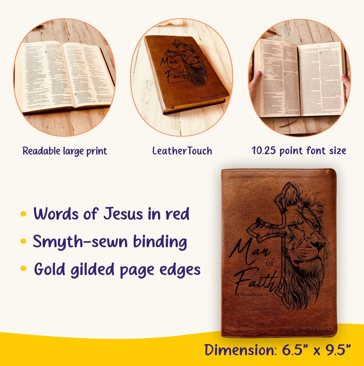 Personalized Bible for Men, NLT Reference Bible, Customized Bible for Men Name Engraved, New Living Translation, Bibles for men, bible gifts for men - Religious Books - Aylev