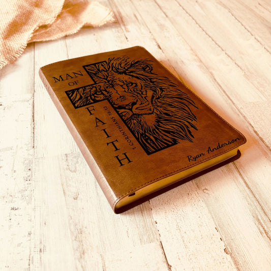 Personalized Bible for Men, NLT Reference Bible, Customized Bible for Men Name Engraved, New Living Translation, Bibles for men, bible gifts for men - Religious Books - Aylev