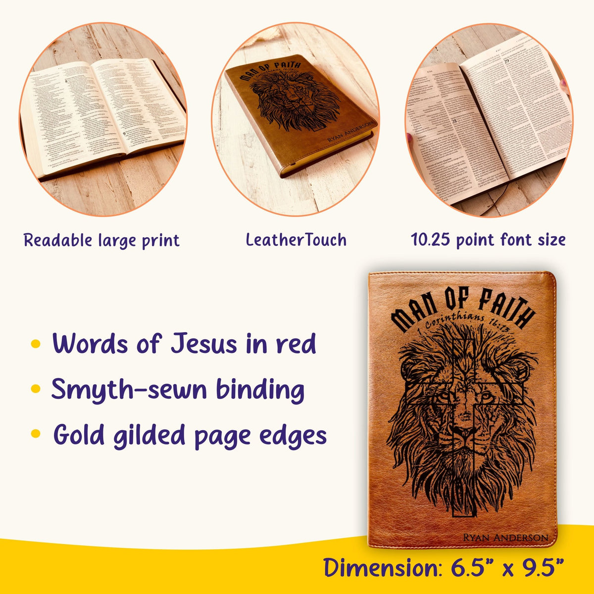 Personalized Bible for Men, NLT Reference Bible, Customized Bible for Men Name Engraved, New Living Translation, Bibles for men, bible gifts for men - Religious Books - Aylev